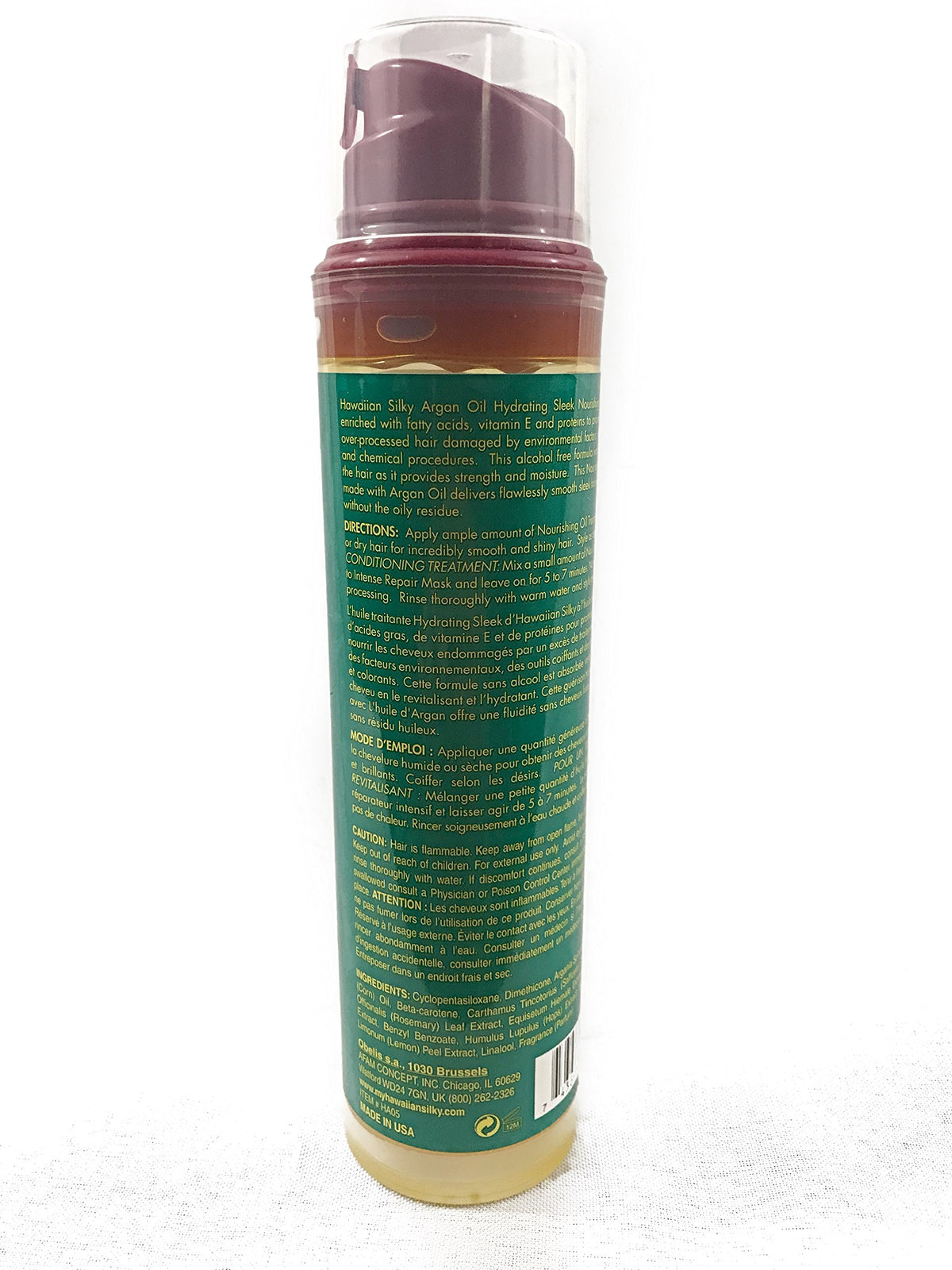 Pure Argan Oil Healing Conditioning Treatment with Fatty Acids, Protein & Vitamin E 6.8 oz - for Dry and Damaged Hair - for Men, Women & Kids of all