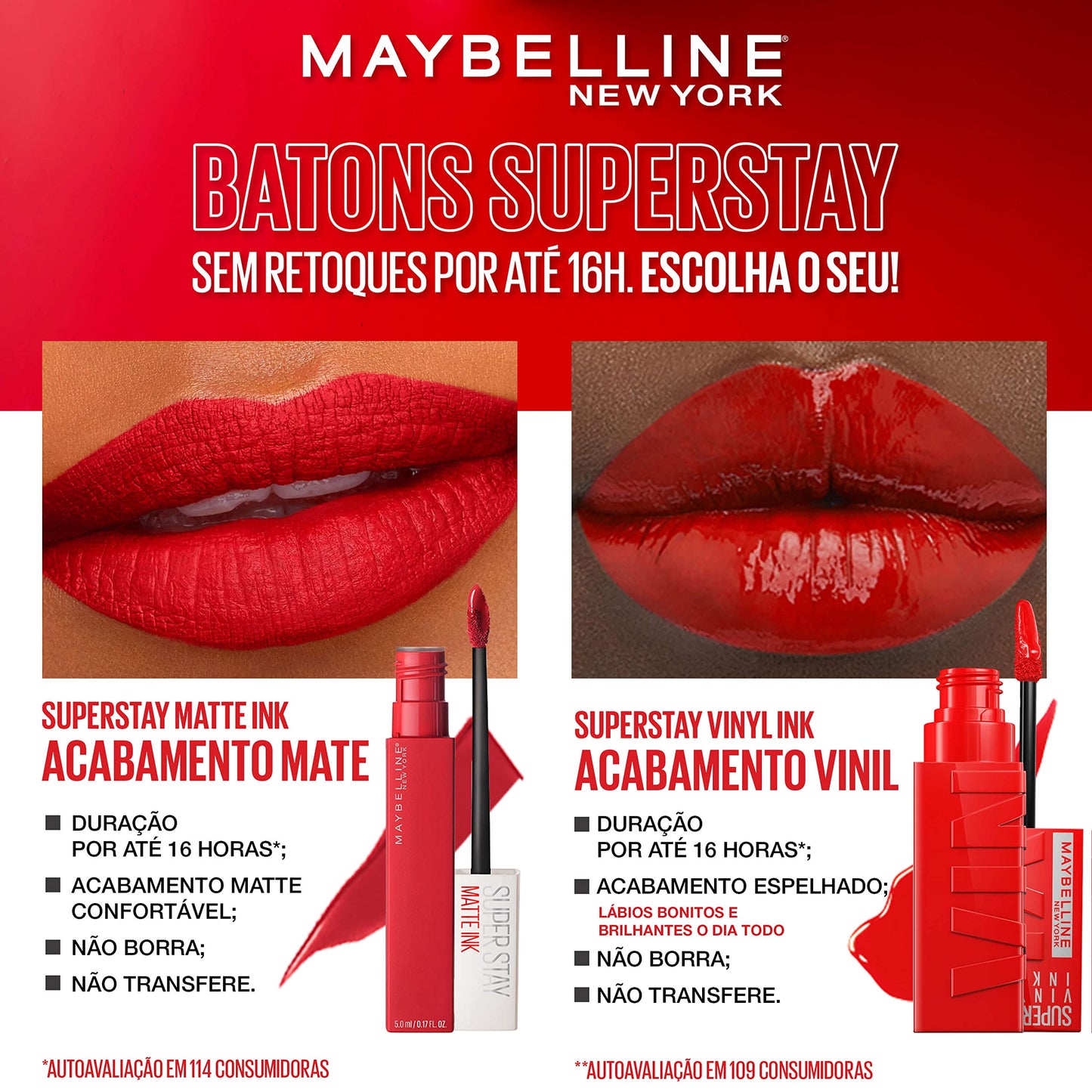 Maybelline Super Stay Matte Ink Liquid Lipstick Makeup, Long Lasting High Impact Color, Up to 16H Wear, Founder, Cranberry Red, 1 Count, Packaging May Beauty & Personal Care MAYBELLINE