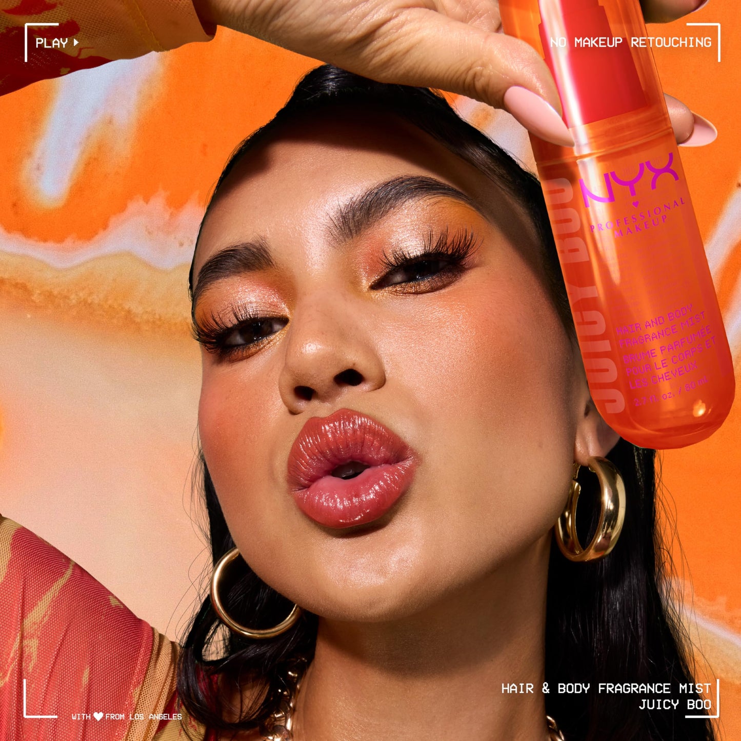 NYX PROFESSIONAL MAKEUP Fat Oil Fragrance Mist Perfume in Juicy Boo, Citrus Scented Long Lasting Hair & Body Spray, Mango & Musk Notes, Vegan Beauty & Personal Care NYX PROFESSIONAL MAKEUP