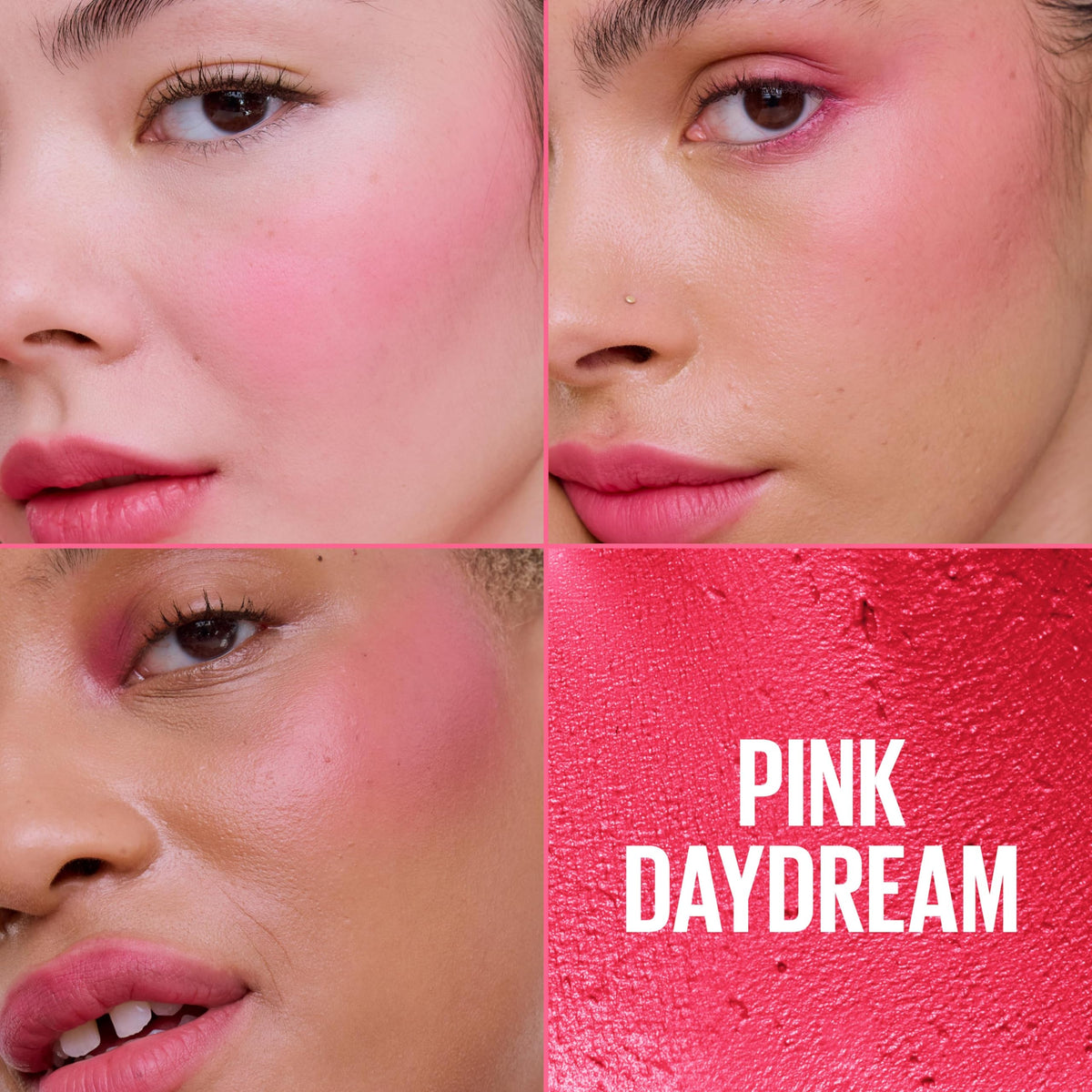 Maybelline Cloudtopia Blush for Cheeks and Lip Mousse, Ultra-Vivid, Pigmented Formula for Up to 14HR of Blush and Lip Makeup Color, Pink Daydream, 1