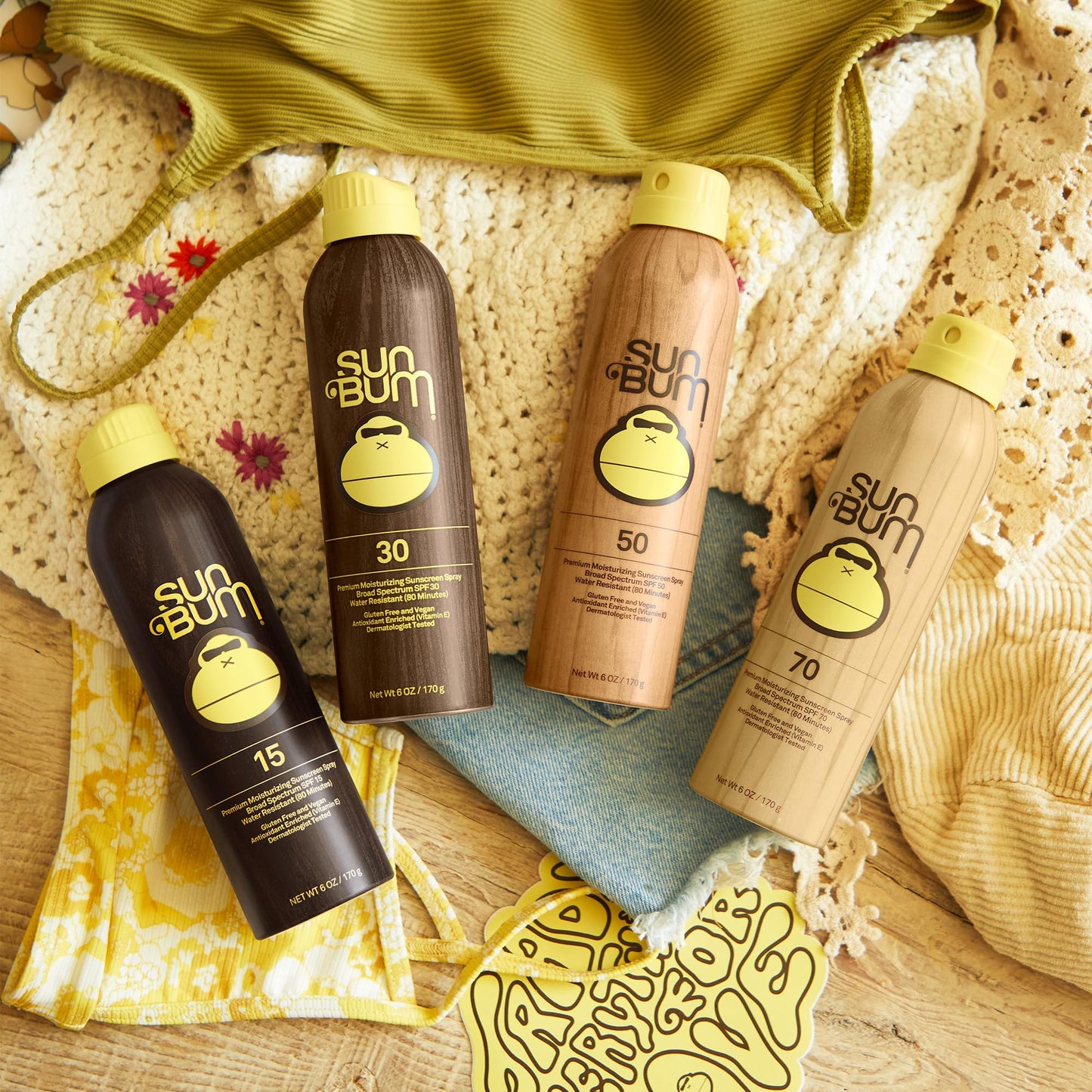 Sun Bum Original Moisturizing Sunscreen Spray SPF 30, 6 oz (3 pack) Beauty & Personal Care Sun Bum