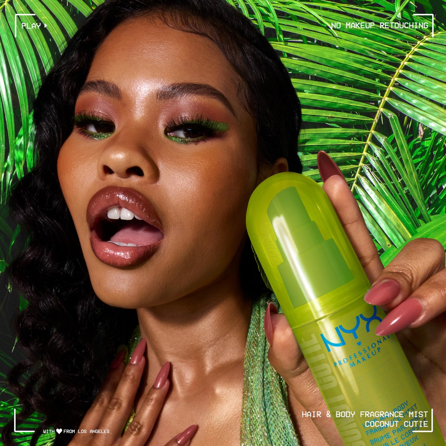NYX PROFESSIONAL MAKEUP Fat Oil Fragrance Mist Perfume in Coconut Cutie, Coconut Scented Long Lasting Hair & Body Spray With Peach & Apple Notes Beauty & Personal Care NYX PROFESSIONAL MAKEUP