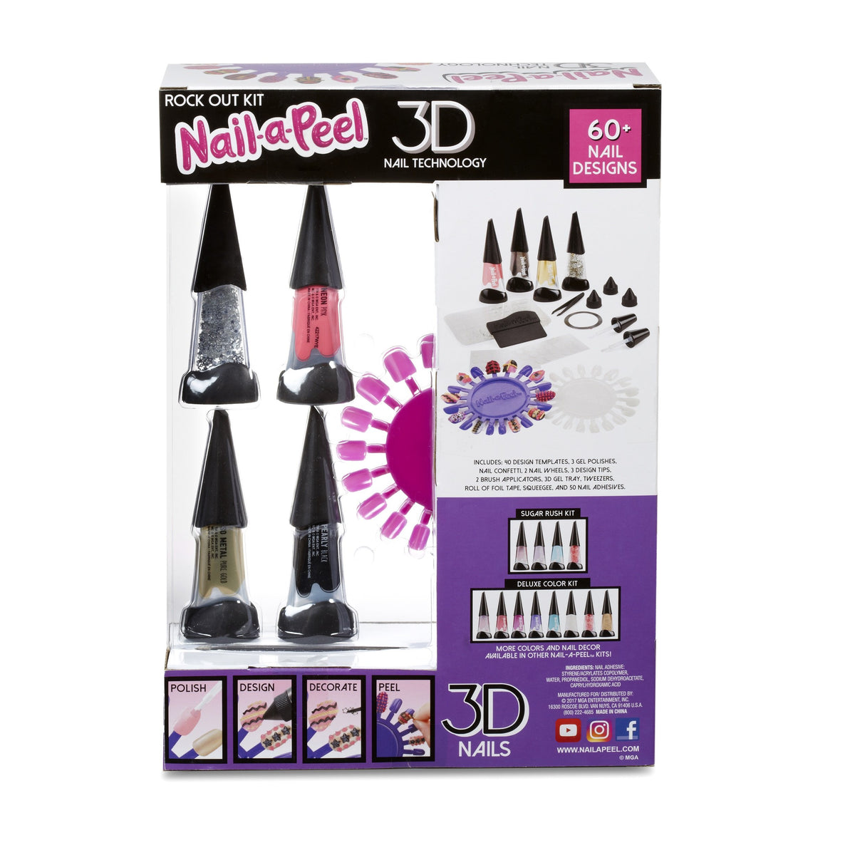 Nail-a-Peel Theme Kit- Rock Out Child's Toy