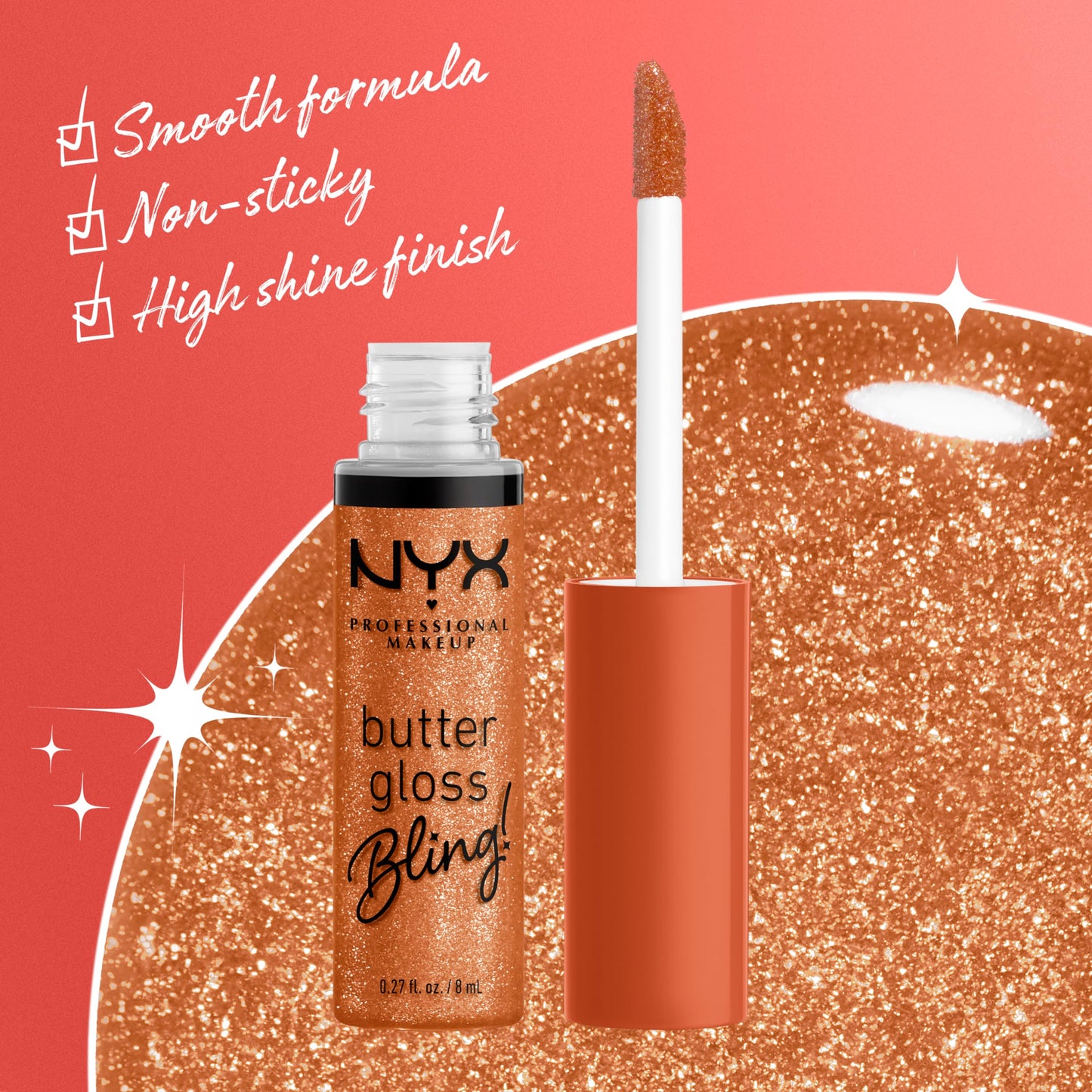 NYX PROFESSIONAL MAKEUP Butter Gloss Bling Lip Gloss, Non Sticky and Shiny Vegan Lip Makeup - Pricey Beauty & Personal Care NYX PROFESSIONAL MAKEUP