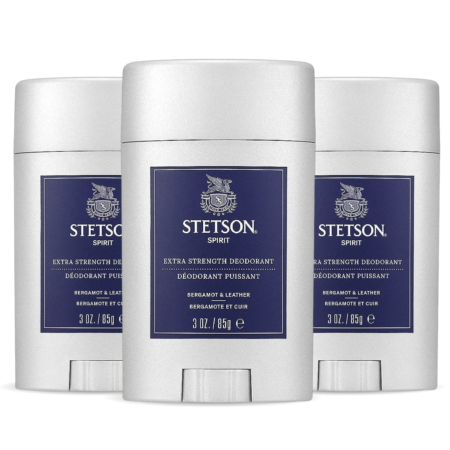 STETSON Personal Care Extra Strength Deodorant by Scent Beauty - Gel Men's Deodorant Stick for Grooming Kit - 3 oz - 3 Pack - Spirit Beauty and Personal Care SCENT BEAUTY