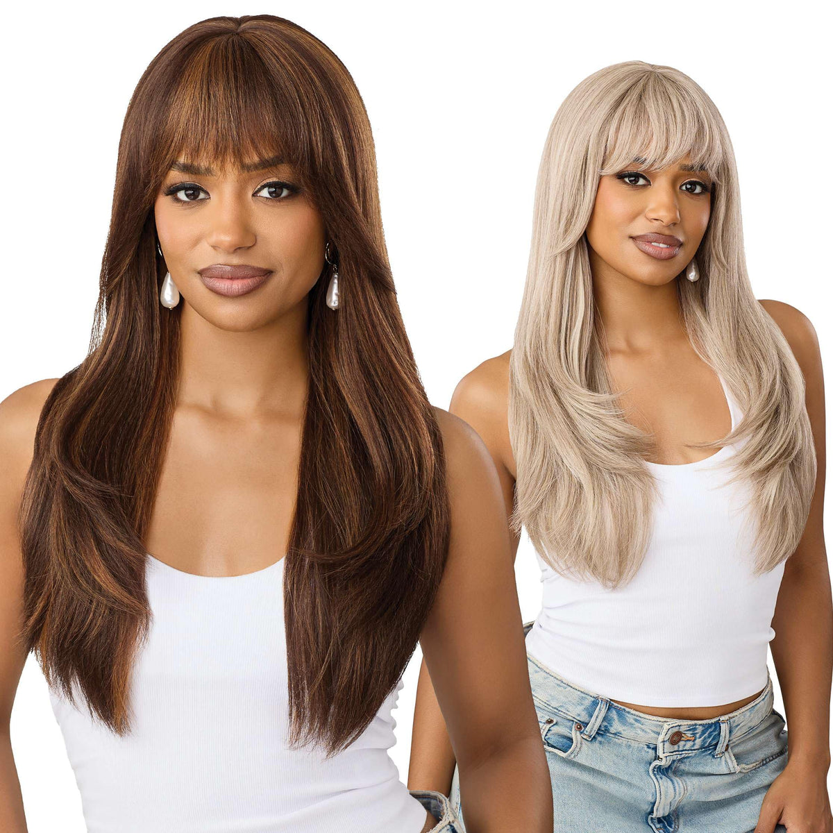 Outre Wigpop Synthetic Full Wig - Style Selects - Selects 104 (ICY ASH BROWN)