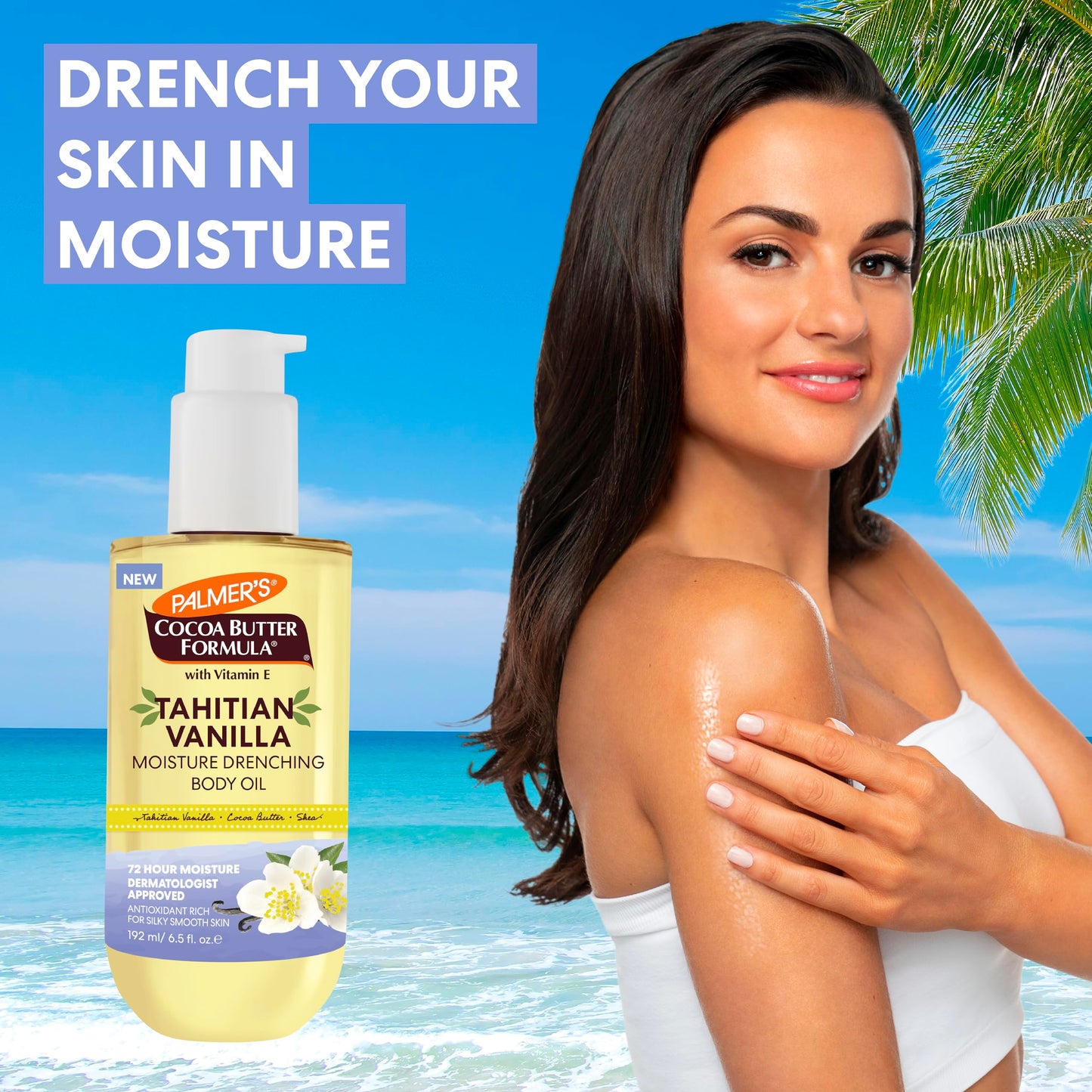 Palmer's Cocoa Butter Formula Body Oil, Moisture Drenching Tahitian Vanilla, 6.5 Oz, 72Hr Hydration with Shea Butter & Vitamin E for Softer Skin Beauty & Personal Care Palmer's