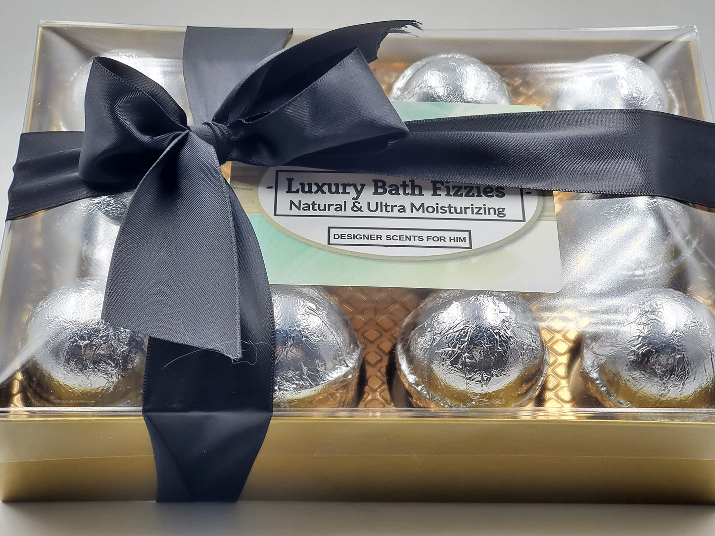 Spa Pure Designer Bath Bombs - for Men, Natural, Organic, large bathbombs, 12 Designer Scents for Men, Elegant Bath Bomb Gift Set (2.5 oz each) Beauty & Personal Care Spa Pure