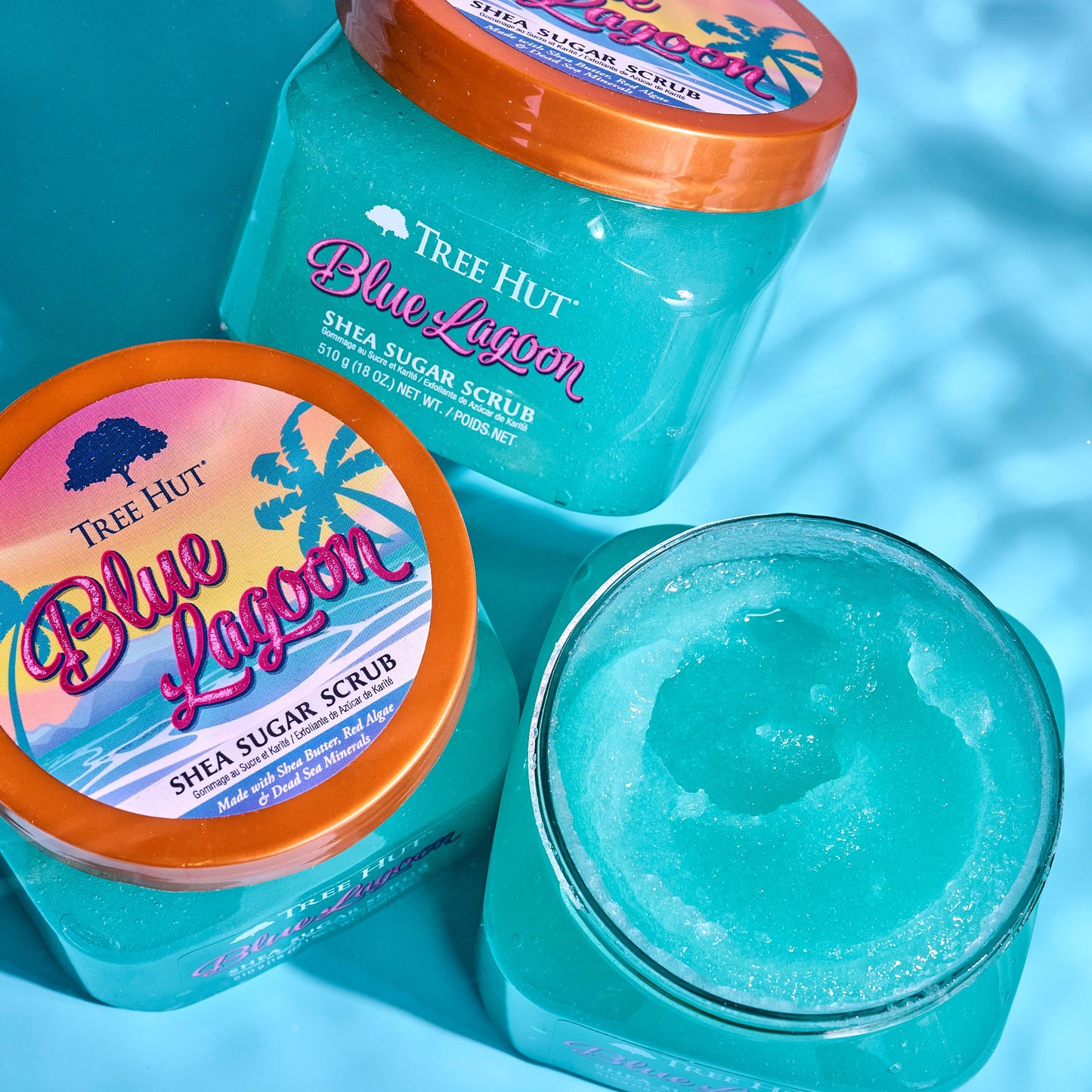 Tree Hut Blue Lagoon Shea Sugar Scrub, Exfoliating, Hydrating & Moisturizing Body Scrub with Shea Butter & Nourishing Essential Oils, Smooth & Soften Beauty & Personal Care Tree Hut