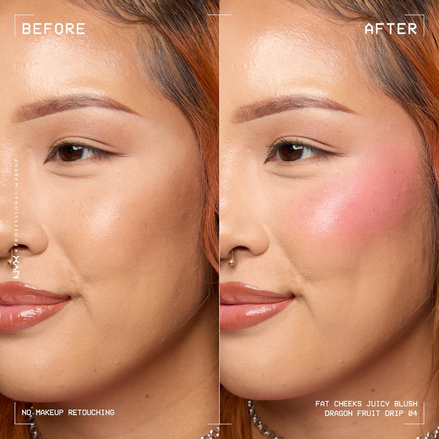 NYX PROFESSIONAL MAKEUP Fat Cheeks Liquid Blush, Buildable, Dewy Blush with Long-Lasting 12HR Wear - Dragon Fruit Drip (Pinky Coral) Beauty & Personal Care NYX PROFESSIONAL MAKEUP