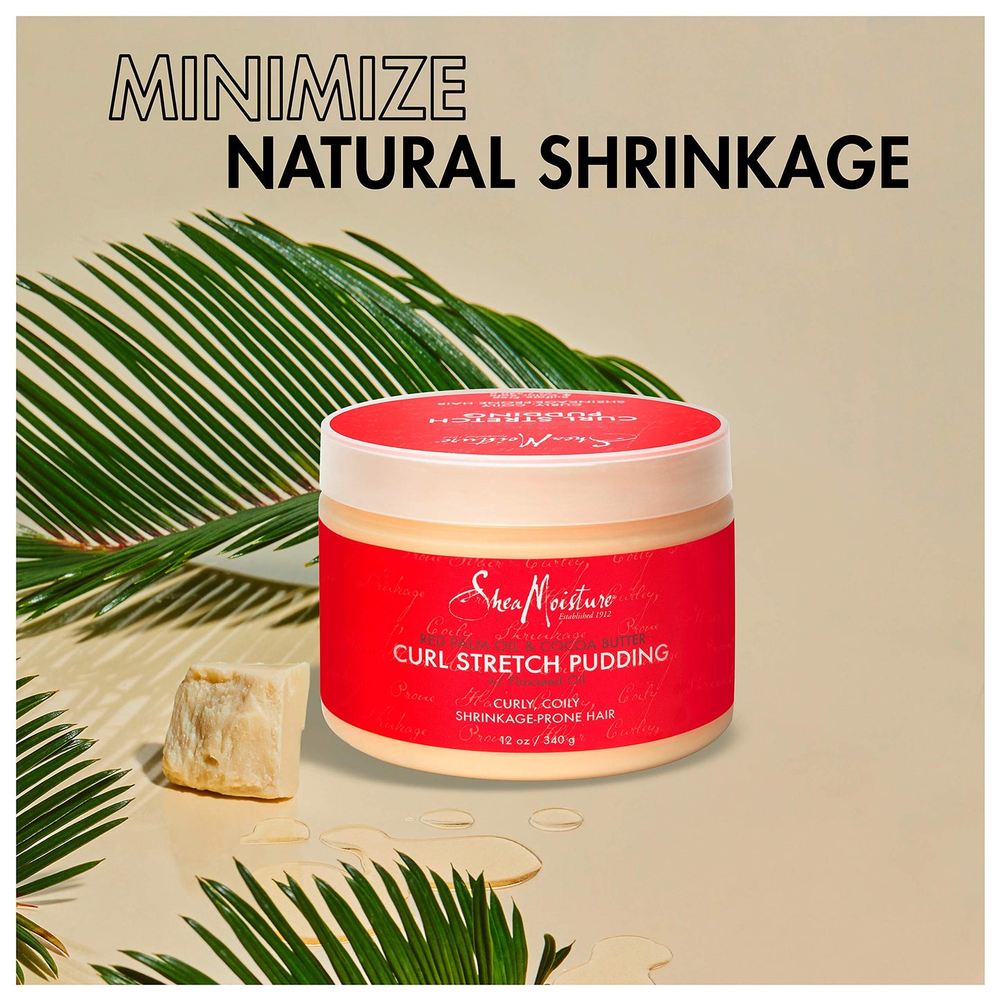 Sheamoisture Curl Stretch Pudding for Curls Red Palm Oil and Cocoa Butter with Shea Butter 11.5 oz Beauty & Personal Care SheaMoisture
