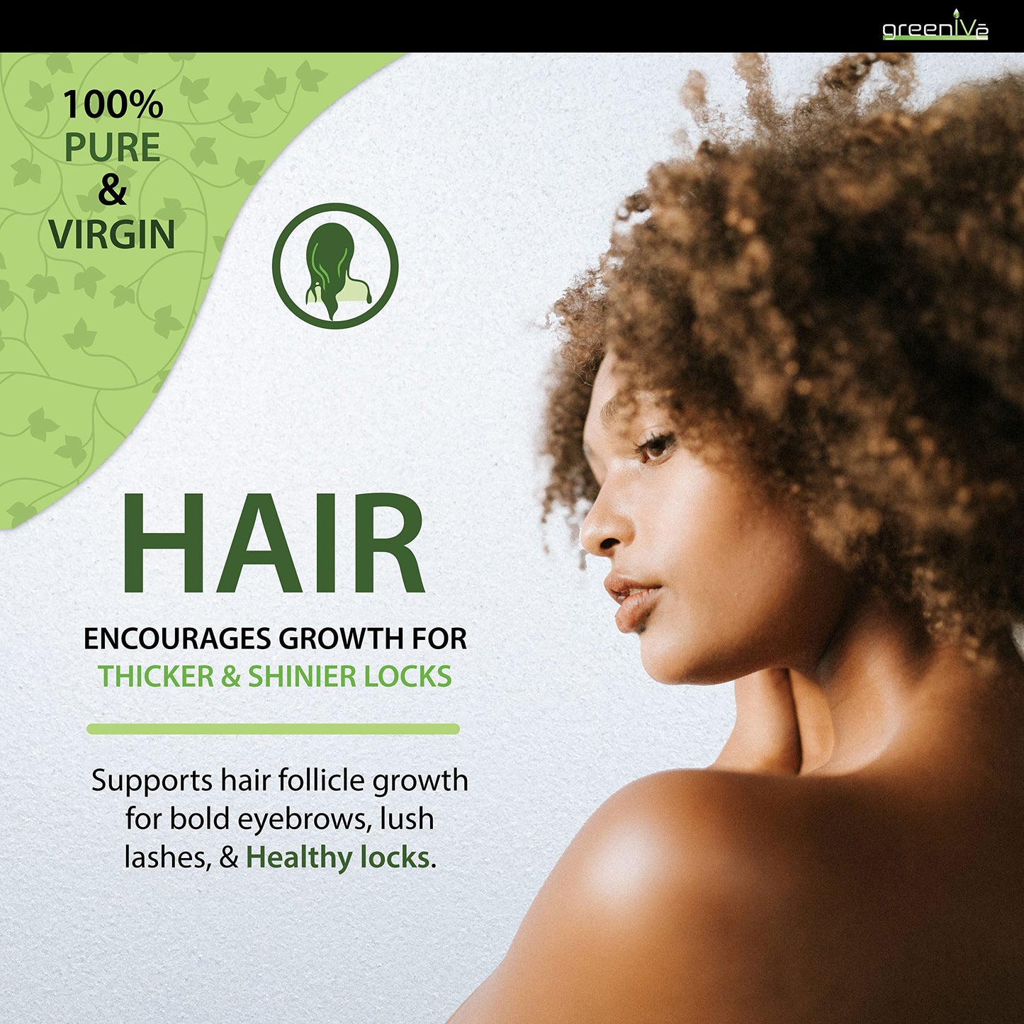 GreenIVe Castor Oil 100% Pure 4 fl oz Bottle Cold Pressed, Hexane Free, Eyelash and Eyebrow Growth Serum, Skin Moisturizer Detox and Wraps Beauty & Personal Care GreenIVe