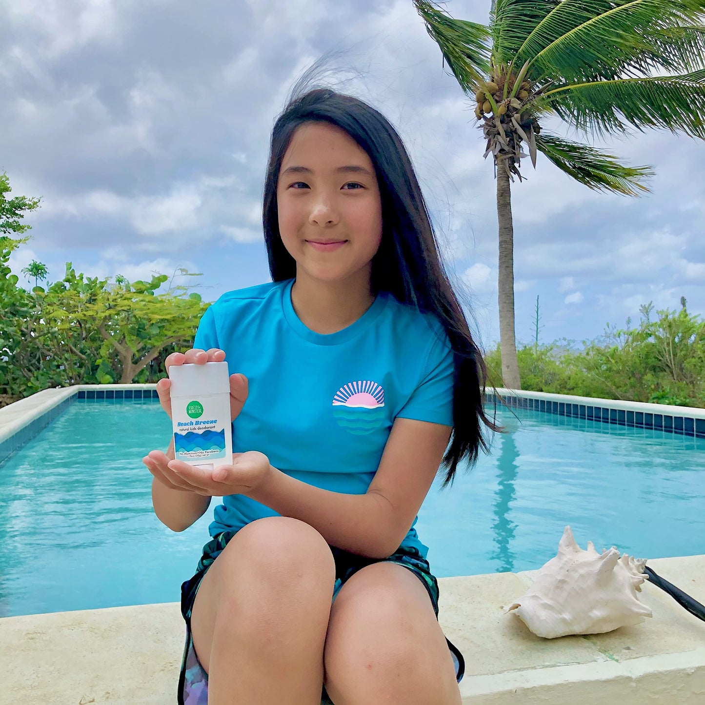 Fresh Monster Natural Deodorant for Kids and Teens I Aluminum-Free, Paraben-Free and Hypoallergenic I Dermatologist Tested I 24-Hour Protection I Beauty and Personal Care Fresh Monster