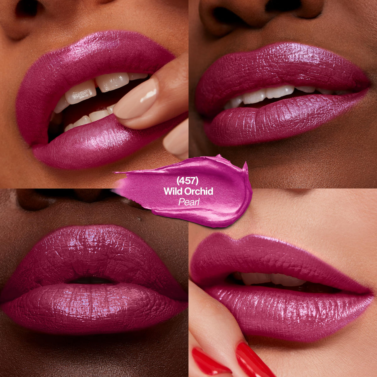 Revlon Super Lustrous Lipstick, Creamy Formula For Soft, Fuller-Looking Lips, Moisturized Feel, 457 Wild Orchid, 0.15 oz Beauty & Personal Care REVLON