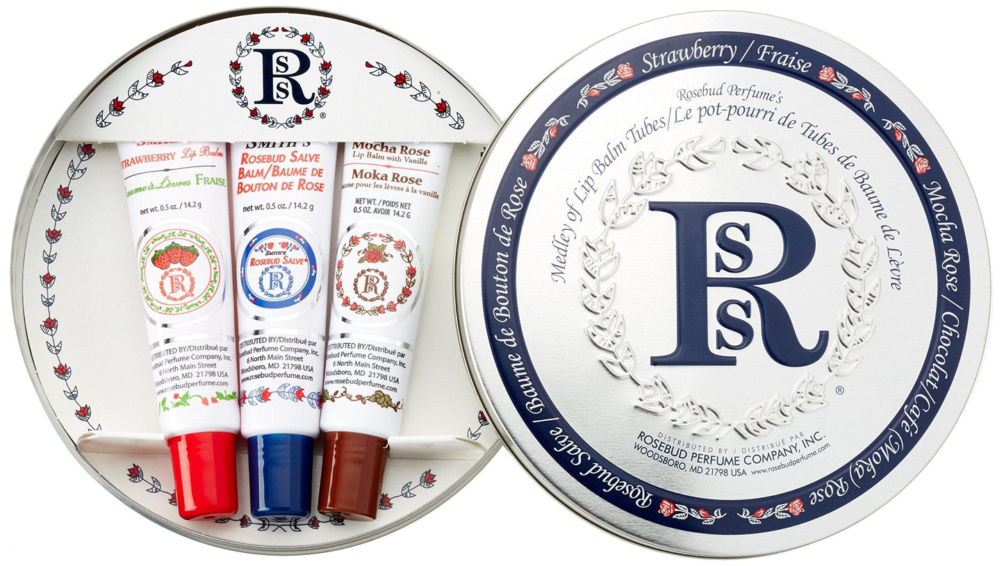 Rosebud Medley Of Lip Balm Tubes, 0.5 Ounce, 2.4 Count Beauty & Personal Care ROSEBUD PERFUME
