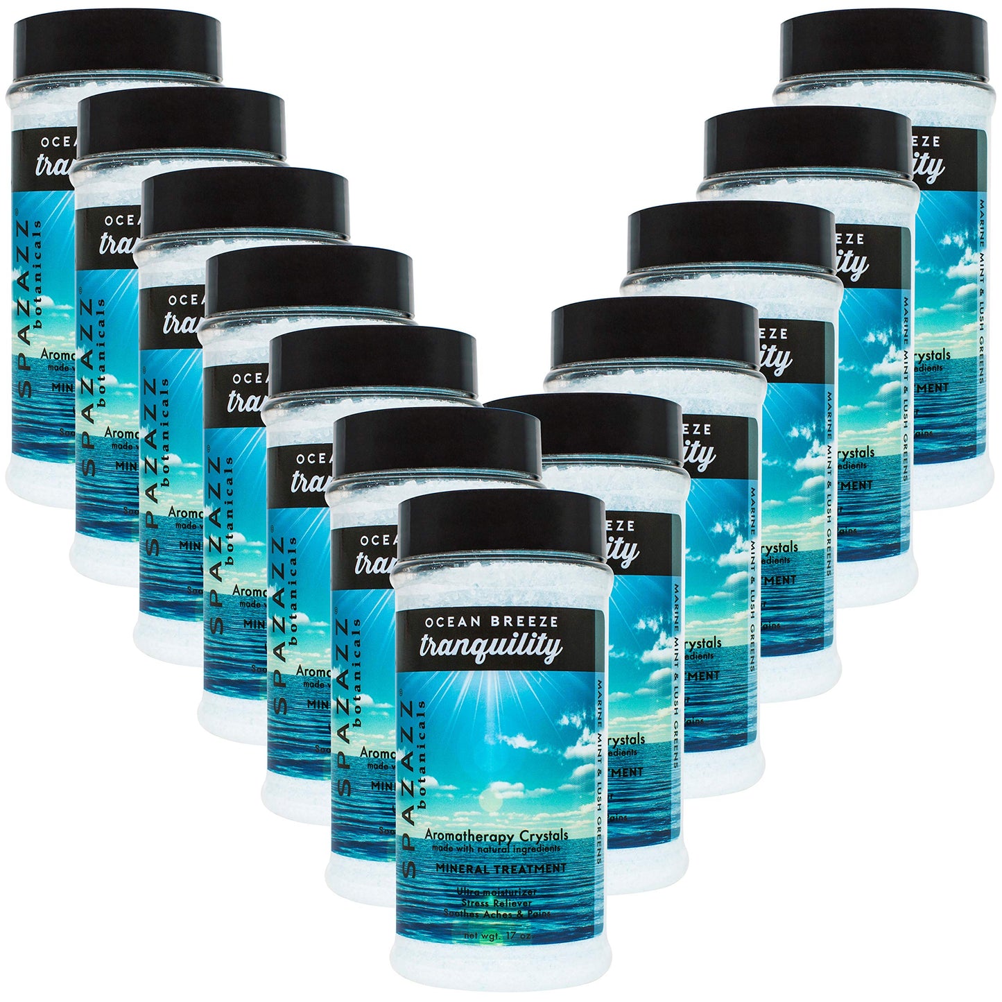 Spazazz Ocean Breeze Tranquility Crystals (17 oz) (12 Pack) Beauty and Personal Care Spazazz