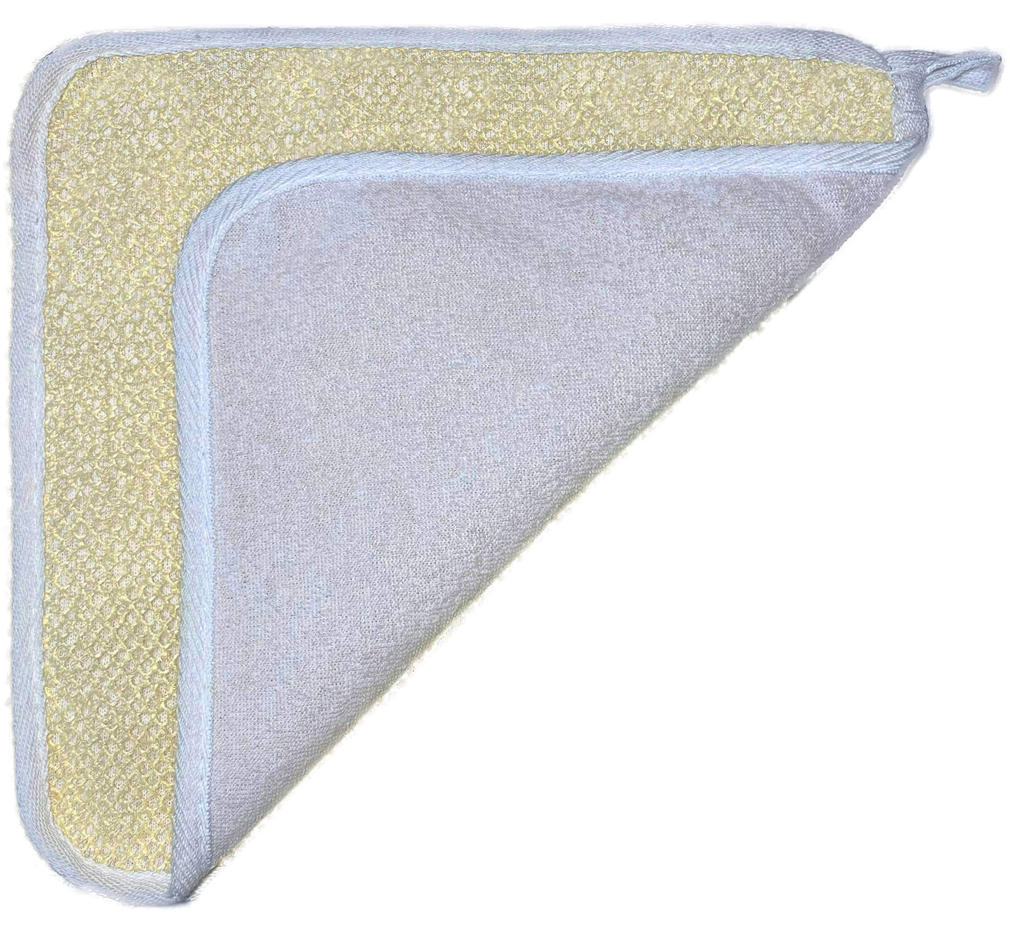 3 pcs/set Soft Weave Home Spa Exfoliating Face and Body Wash Cloths, Dual-Sided With Exfoliating Scrub and Soft Terry Cloth - Shower Scrubber - Remove Beauty & Personal Care Mr.Cui'shop