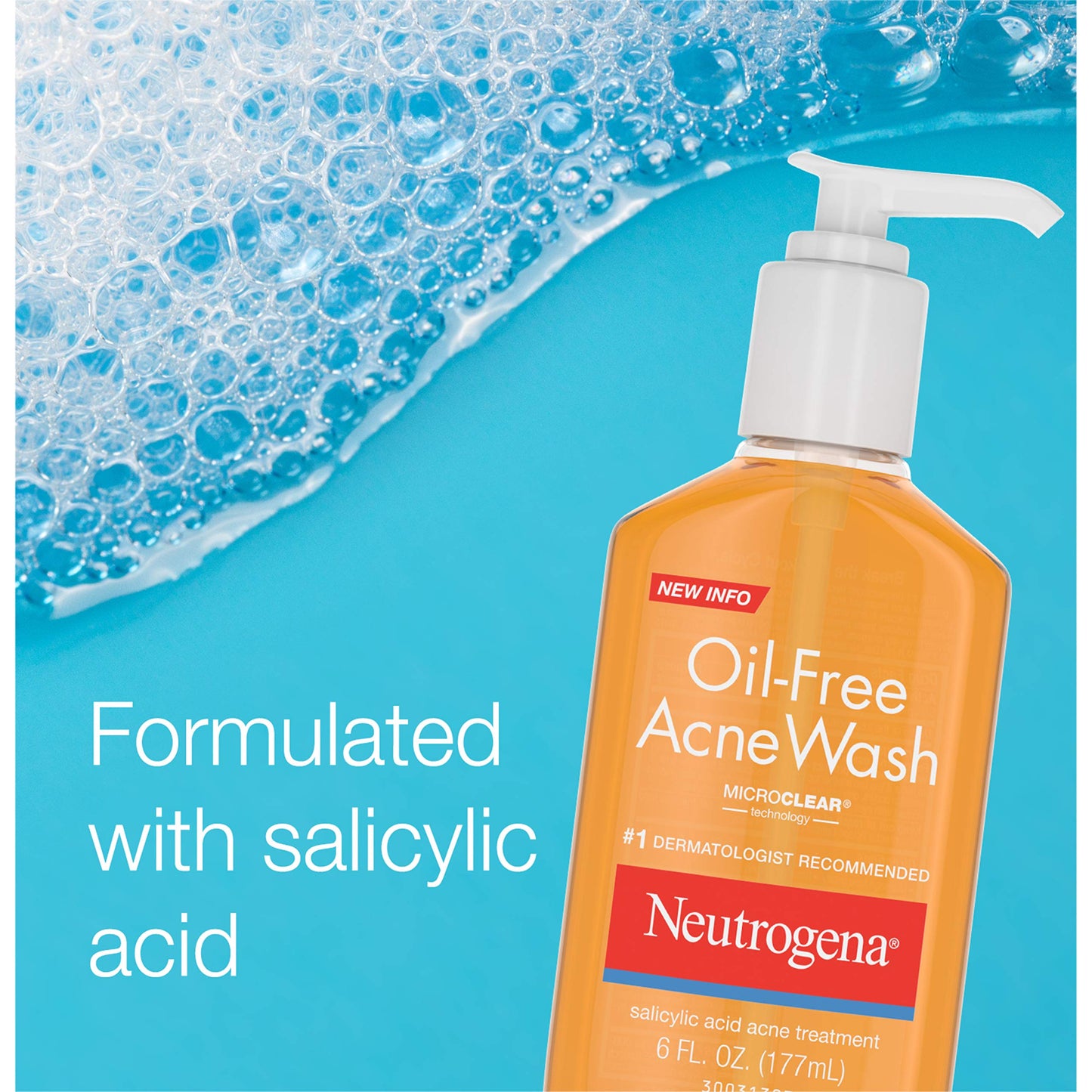 Neutrogena Oil-Free Acne Fighting Facial Cleanser, 2% Salicylic Acid Acne Treatment, Daily Oil-Free Acne Face Wash for Acne-Prone Skin with Salicylic Beauty & Personal Care Neutrogena