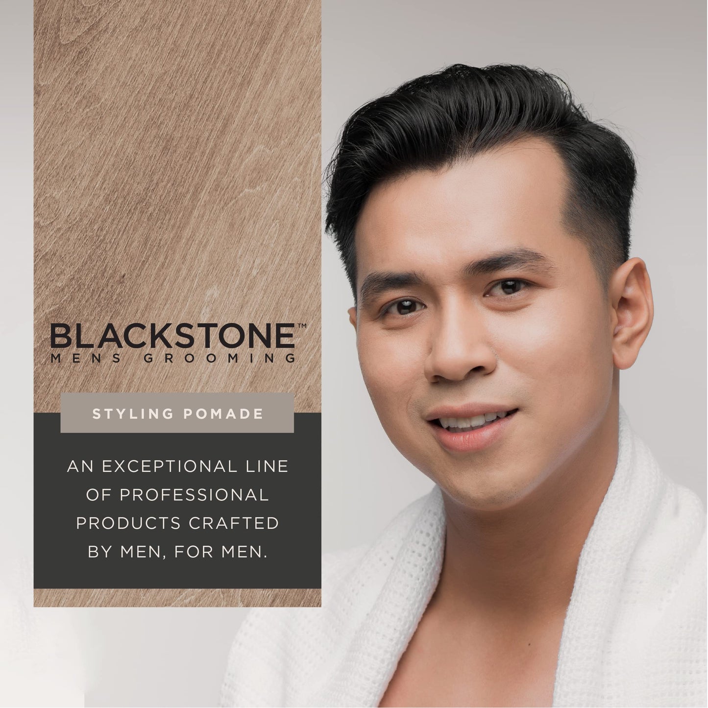 Blackstone Men's Grooming Hair Styling Pomade - Medium Hold with Natural Shine | Bourbon + Cedar (4 oz) Beauty & Personal Care Blackstone