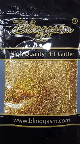 Blinggasm Premium Solvent Resistant Polyester Glitter 3.5 oz by Weight .008 or .015 Use for Tumblers Decoration Crafts Nails Cosmetics Body Paint Beauty & Personal Care Blinggasm