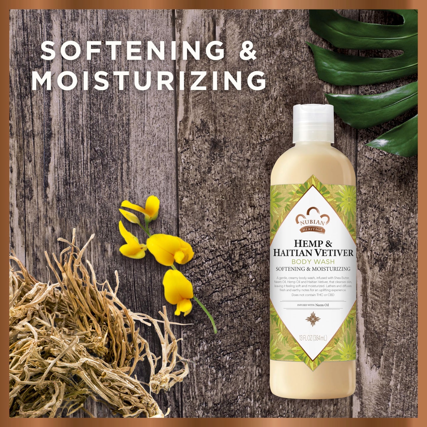 Nubian Heritage Indian Hemp Body Wash, Indian Hemp 13 OZ (Pack of 3) Beauty & Personal Care Nubian Heritage