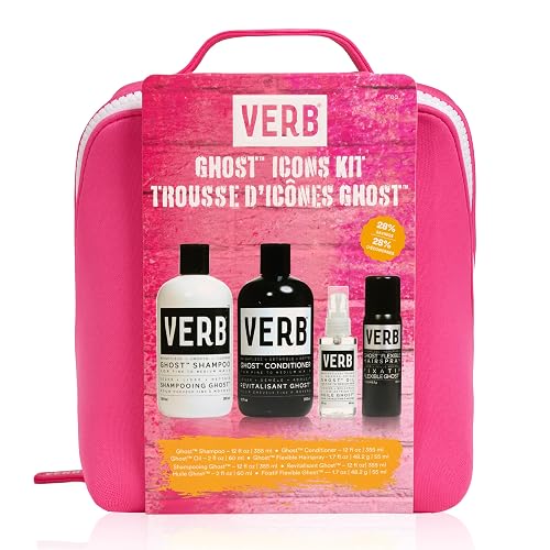 VERB Ghost Icons Kit, 4 pc - for Smooth + Shiny Hair - Gentle Citrus + Sweet Violet Scent Beauty & Personal Care VERB
