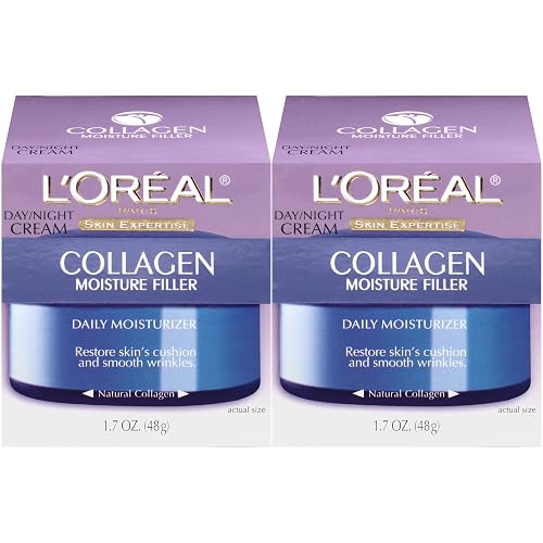 L'Oreal Paris Skincare Collagen Face Moisturizer, Day and Night Cream, Anti-Aging Face, Neck and Chest Cream to smooth skin and reduce wrinkles, 1.7 Beauty & Personal Care L'Oreal Paris