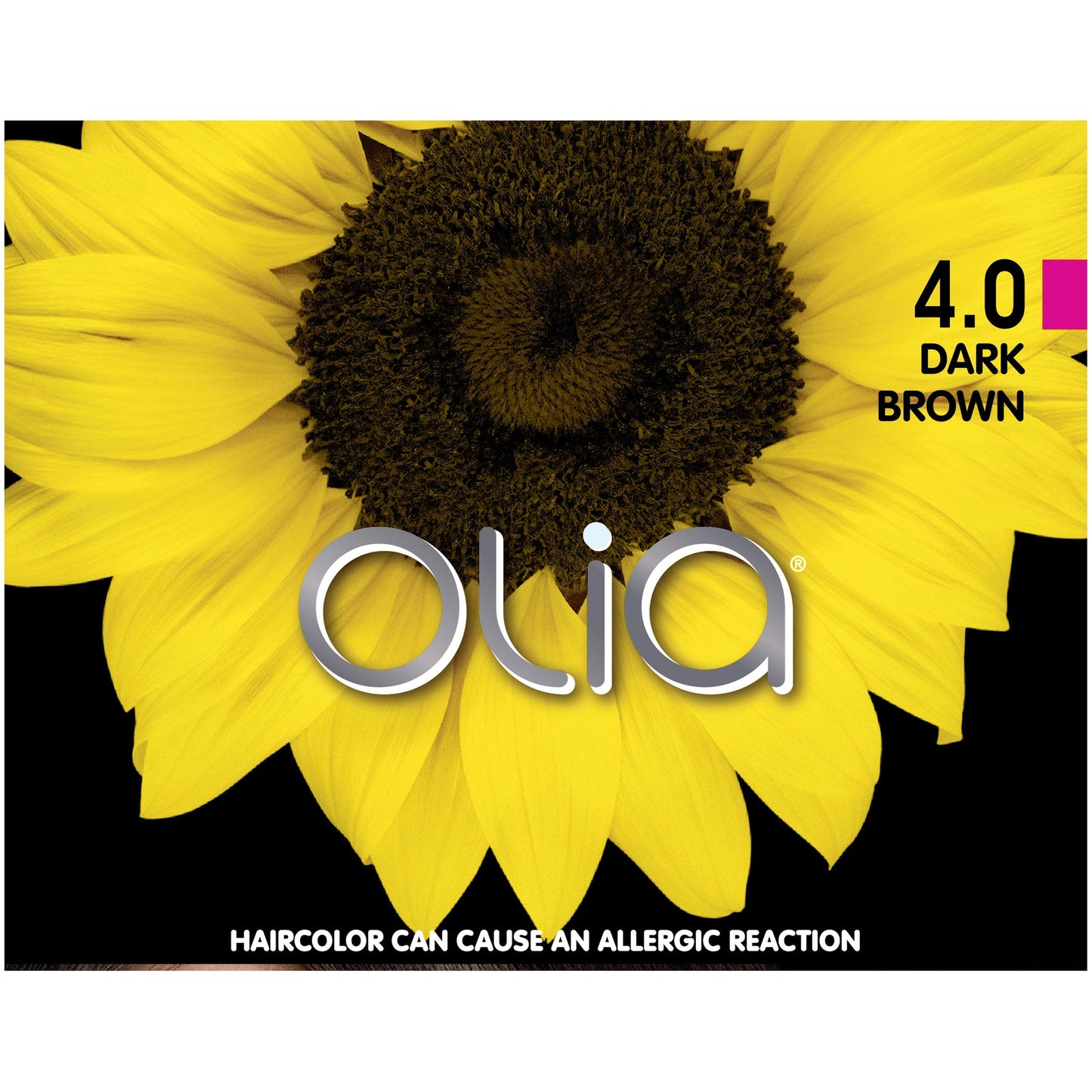 Garnier Olia Ammonia-Free Brilliant Color Oil-Rich Permanent Hair Color, 4.0 Dark Brown (1 Kit) Brown Hair Dye (Packaging May Vary) Beauty & Personal Care Garnier