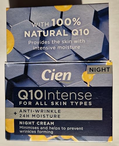 Cien Anti-Wrinkle Night Cream with Q10, Hyaluronic Acid and Vitamin E 50ml Beauty & Personal Care Cien