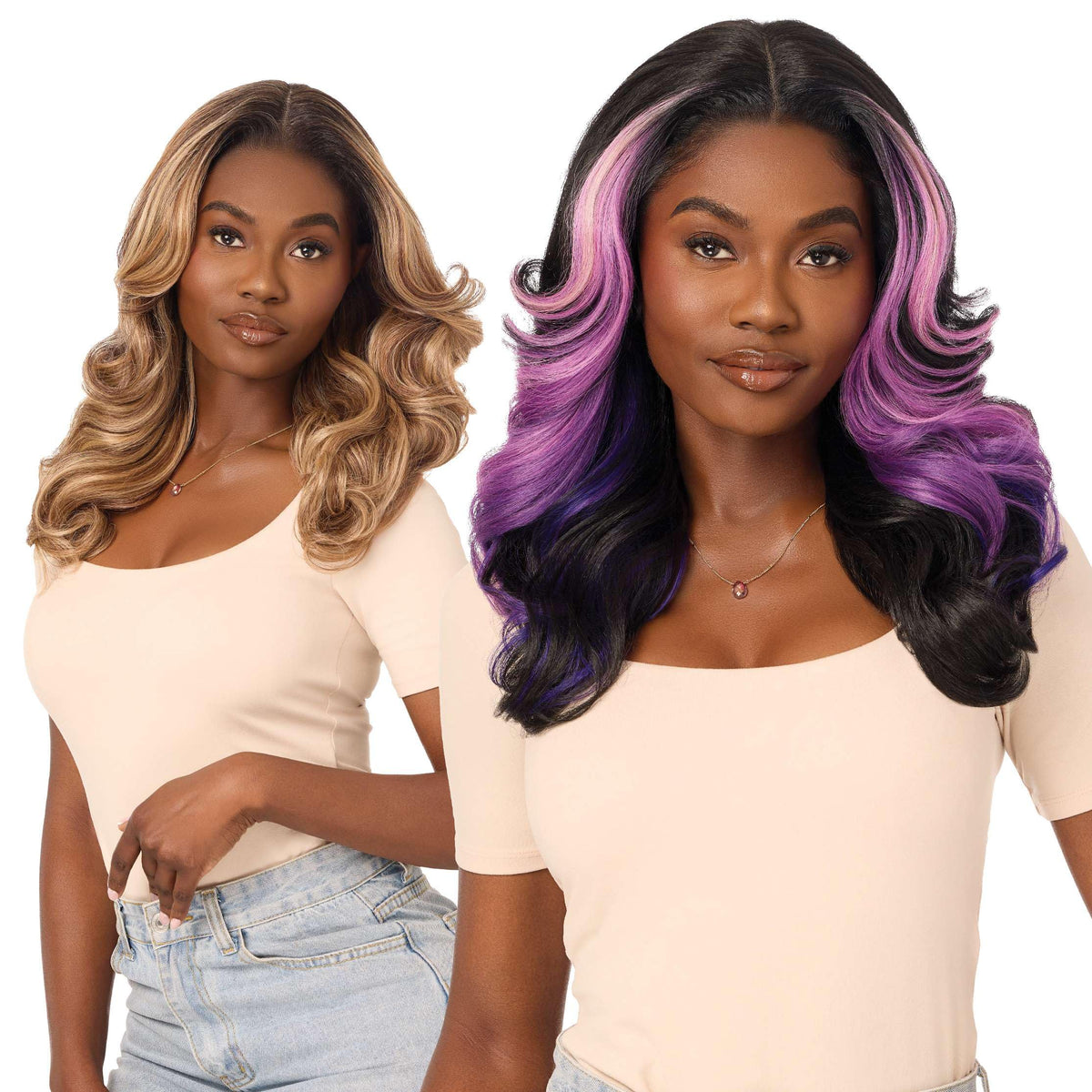 Outre Lace Front Wig - Melted Hairline - MH 125 (OFF BLACK 1B)