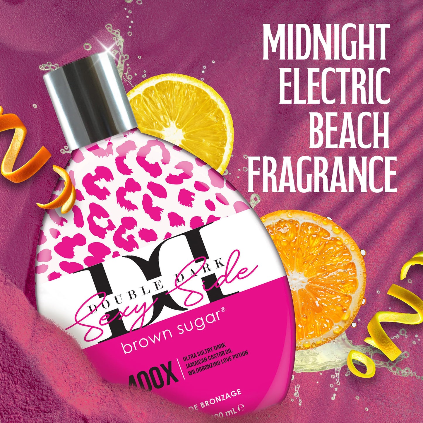Brown Sugar Double Dark Sexy Side Tanning Lotion, 400X Wildbronzer with Jamaican Black Castor Oil, Double Carrot Oil, Hyaluronic Acid & Peptides, 13.5 Beauty & Personal Care Brown Sugar
