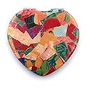 Aeisage Compact Mirror Heart Shape Pocket Mirror Floral Purse Mirror Small Travel Mirror Abstractive Art Print Meaningful Gift for Women Beauty & Personal Care Aeisage