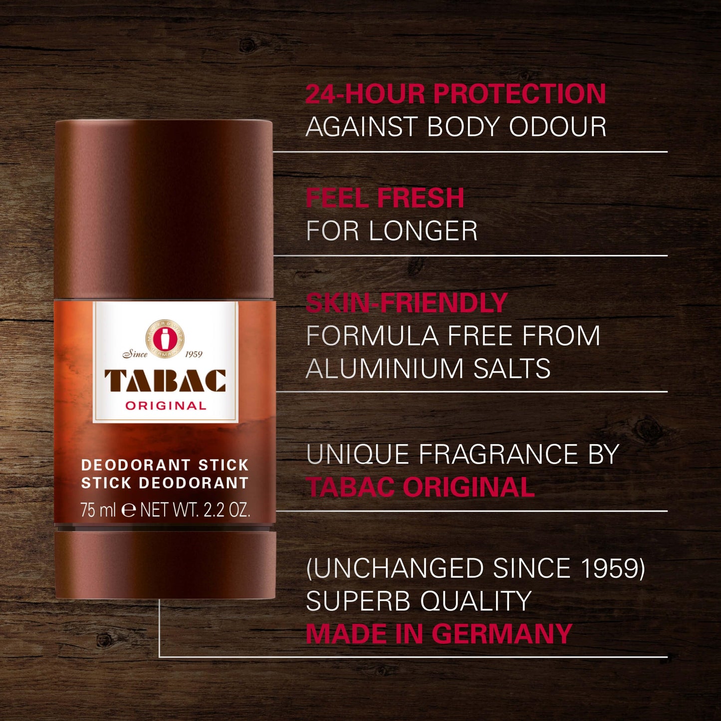 Tabac Original By Maurer & Wirtz For Men. Deodorant Stick 2.2 Oz Beauty and Personal Care Tabac Original