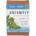 Auromere Ayurvedic Bar Soap, Tulsi Neem - Eco Friendly, Handmade, Vegan, Cruelty Free, Natural, Non GMO (2.75 oz), 3 pack Beauty & Personal Care Auromere