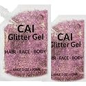 Face, Body & Hair Glitter Gel - Halloween Glitter for Kids and Women - 3 Oz Cosmetic-Grade Gel w/Moon & Stars for Festivals & Halloween Party, Easy Beauty & Personal Care CAI BEAUTY NYC
