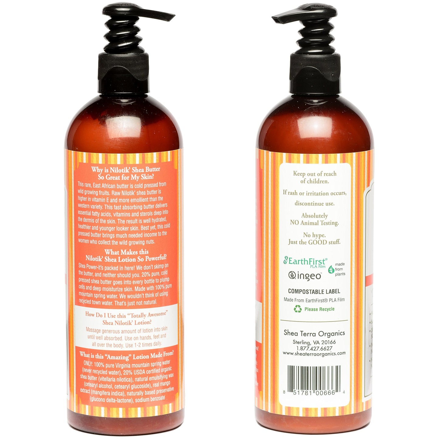 Shea Terra Organics Nilotik’ Shea Butter Ultra-Rich Lotion - Mango | Natural Daily Moisturizer High in Vitamins, Minerals & Fatty Acids Beauty & Personal Care Shea Terra Organics