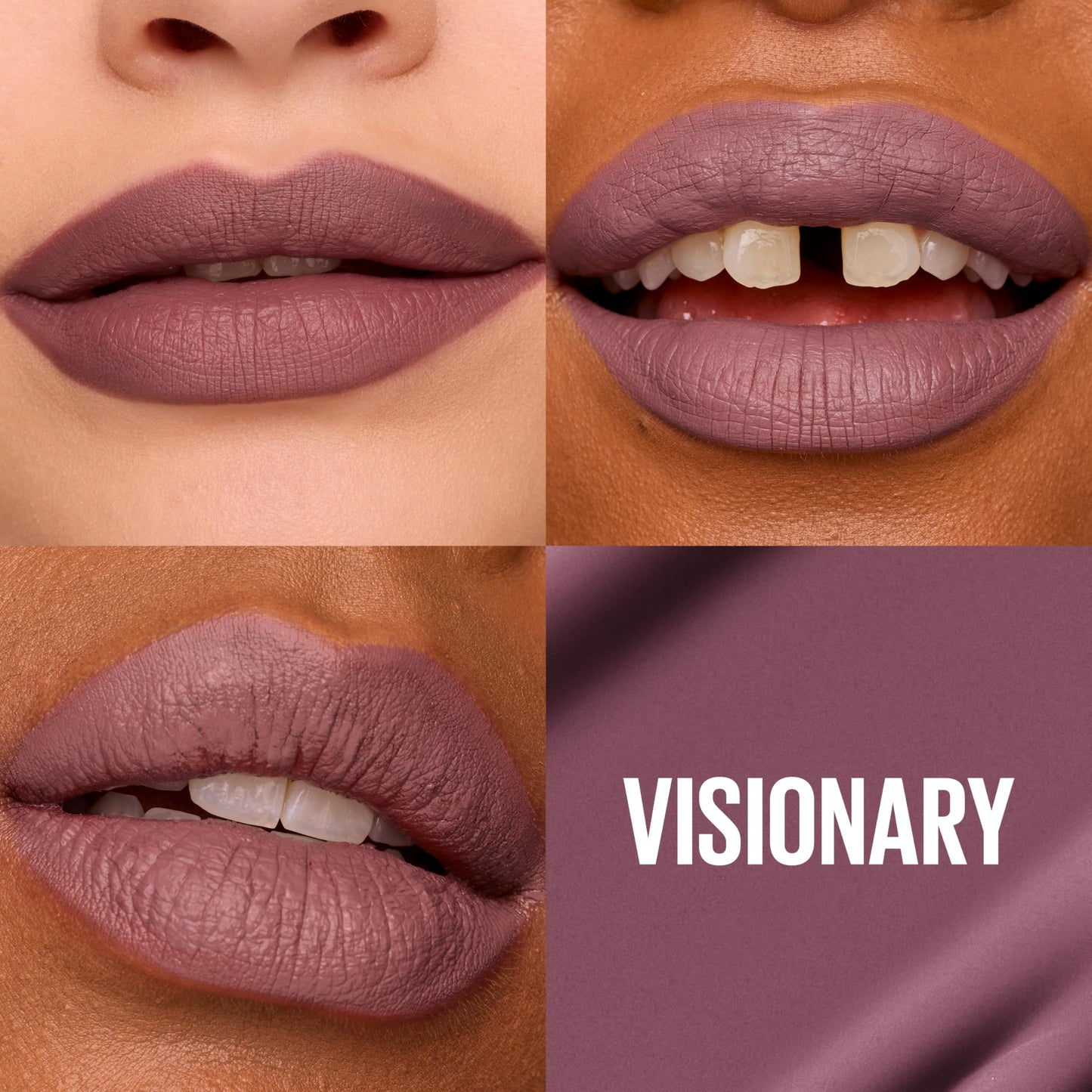 Maybelline Super Stay Matte Ink Liquid Lipstick Makeup, Long Lasting High Impact Color, Up to 16H Wear, Visionary, Taupe Purple, 1 Count Beauty & Personal Care MAYBELLINE