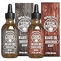 Viking Revolution Sandalwood and Unscented Beard Oil for Men - Natural Mens Beard Oil with Argan Oil and Jojoba Oil - Beard Softener, Strengthens Beauty & Personal Care Viking Revolution