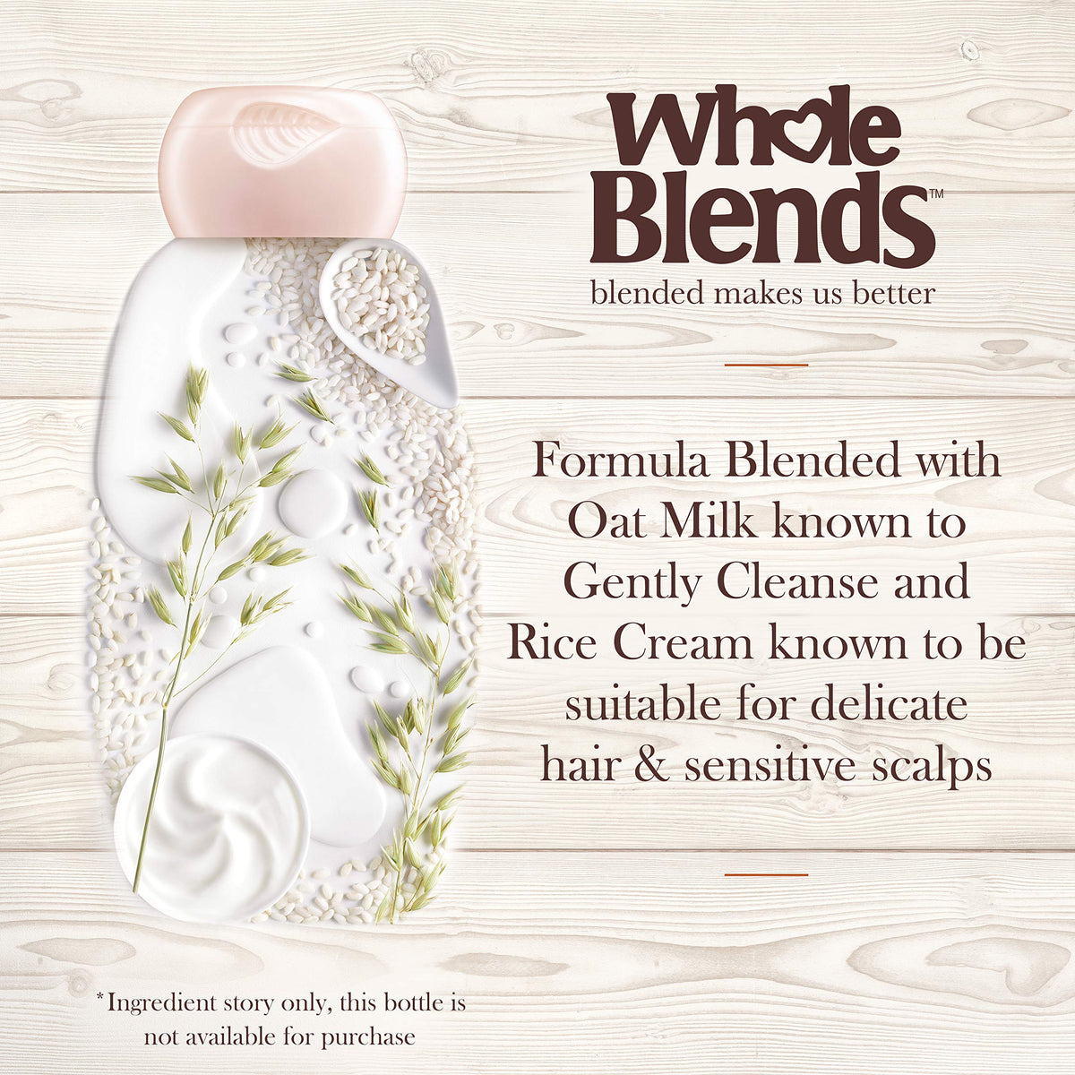 Garnier Whole Blends Gentle Conditioner Oat Delicacy, For Sensitive Scalp, 12.5 fl. oz.