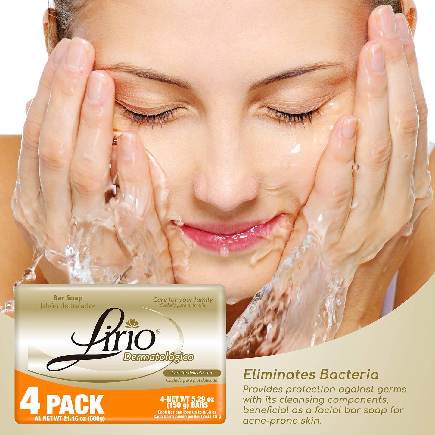 Lirio Derma Bar Soap, Dermatologico Body Soap, 5.3 Ounce, Pack of 4 Beauty & Personal Care Lirio