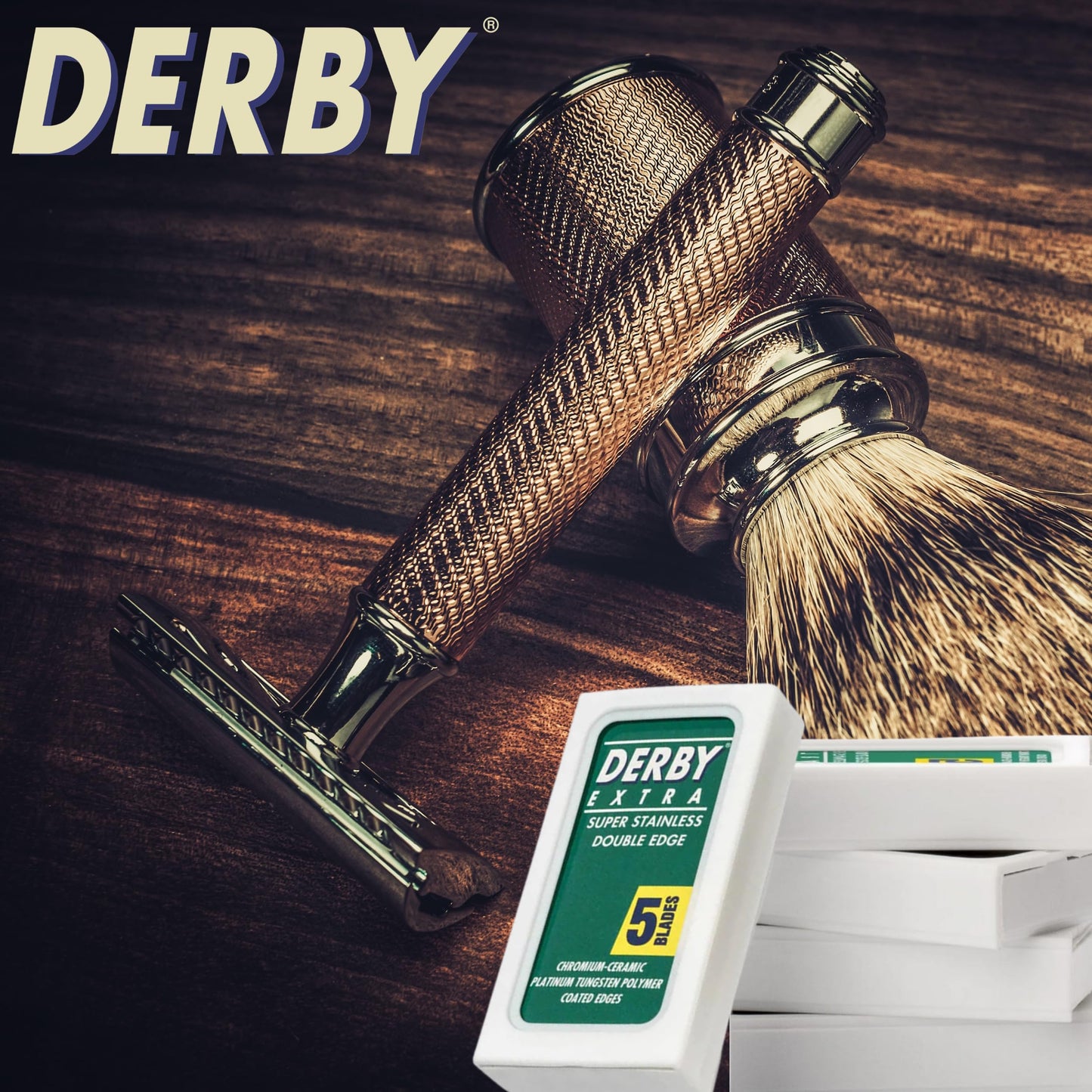 Derby Extra Professional Double Edge Razor Blades for straight razor (300) Beauty and Personal Care the shave factory
