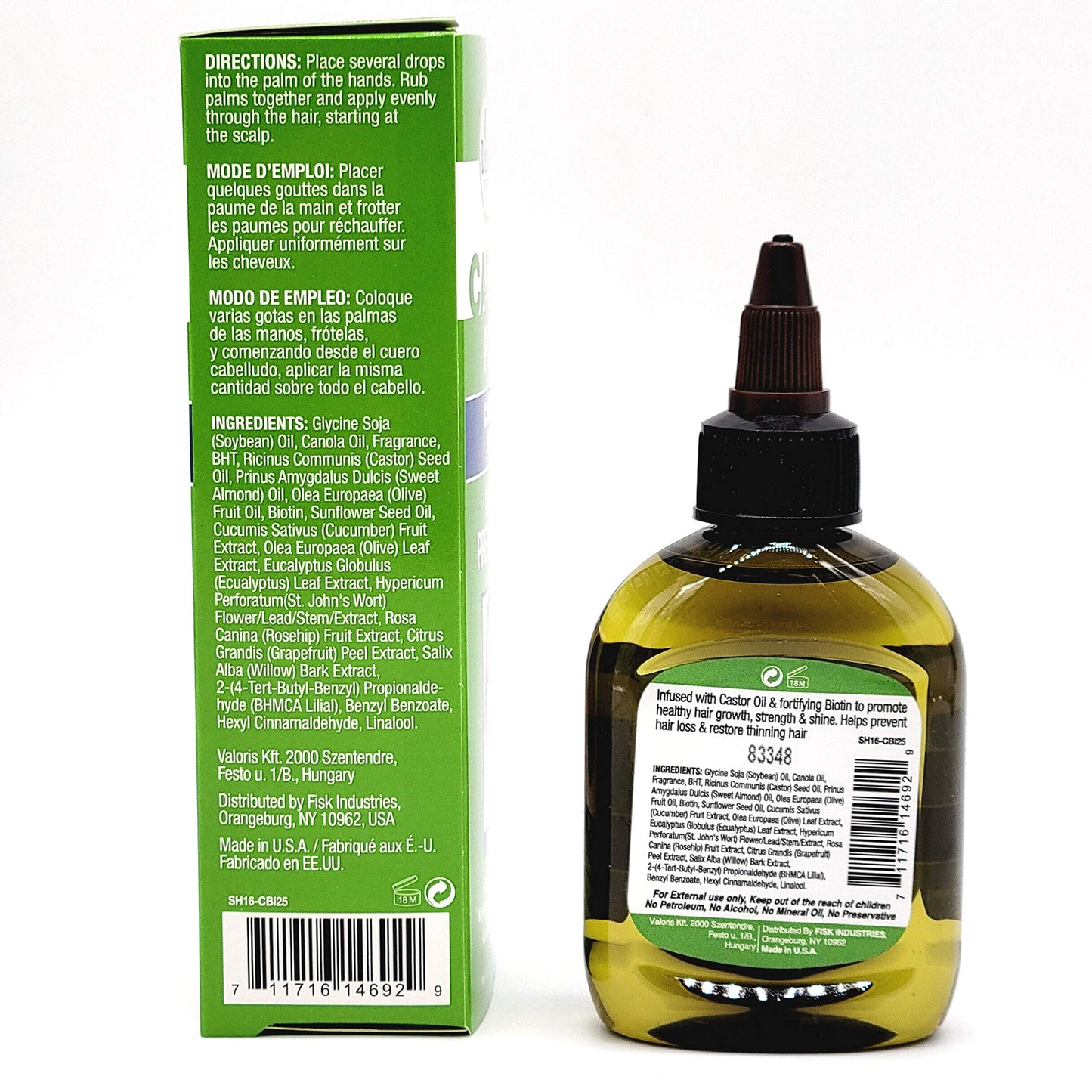 Difeel Premium Castor Plus Biotin - Mega-Growth Premium Hair Oil 2.5 oz. Beauty & Personal Care Difeel