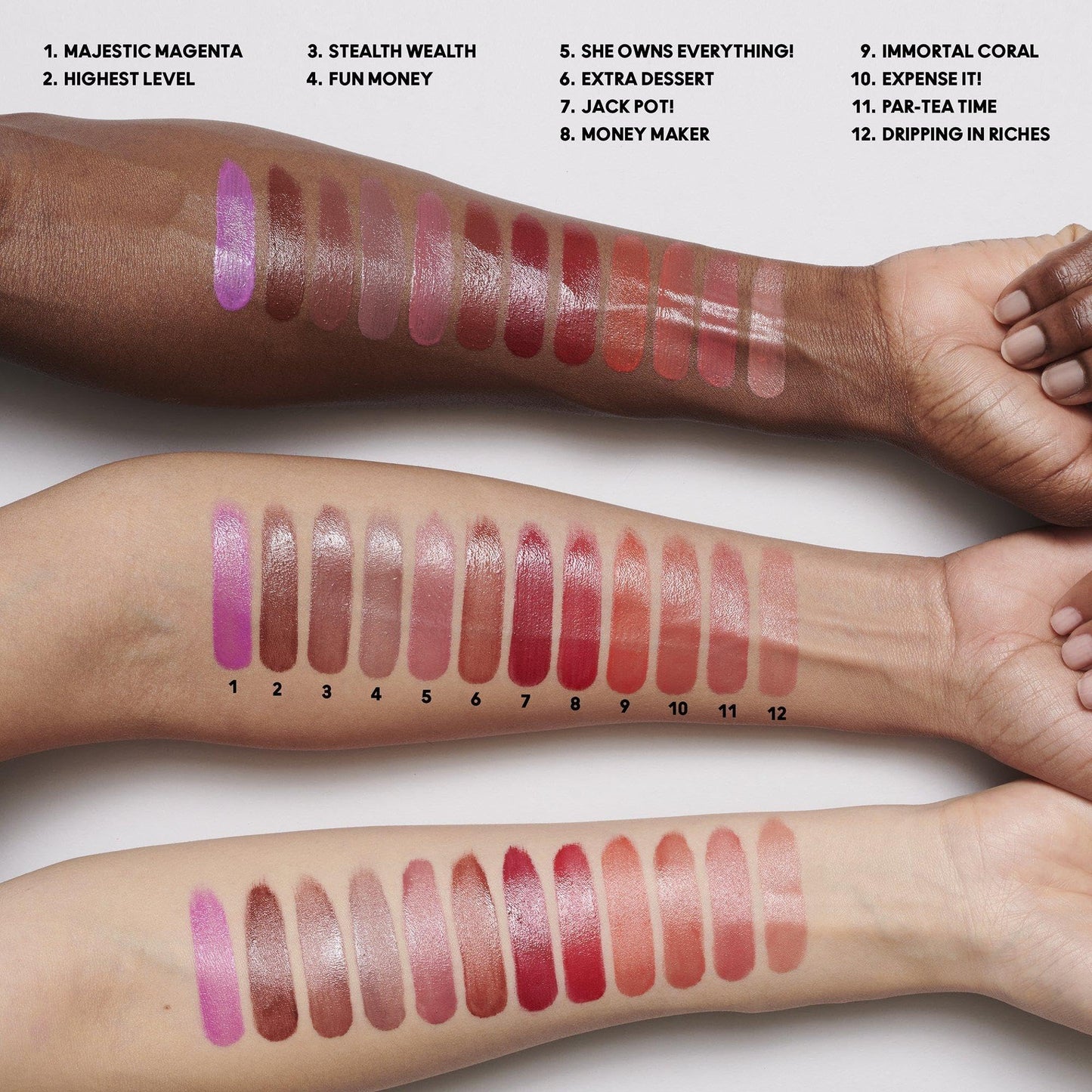 MAC Golden Girls Mini Lustreglass Lipstick Vault, 12 Piece Set Beauty & Personal Care MAC