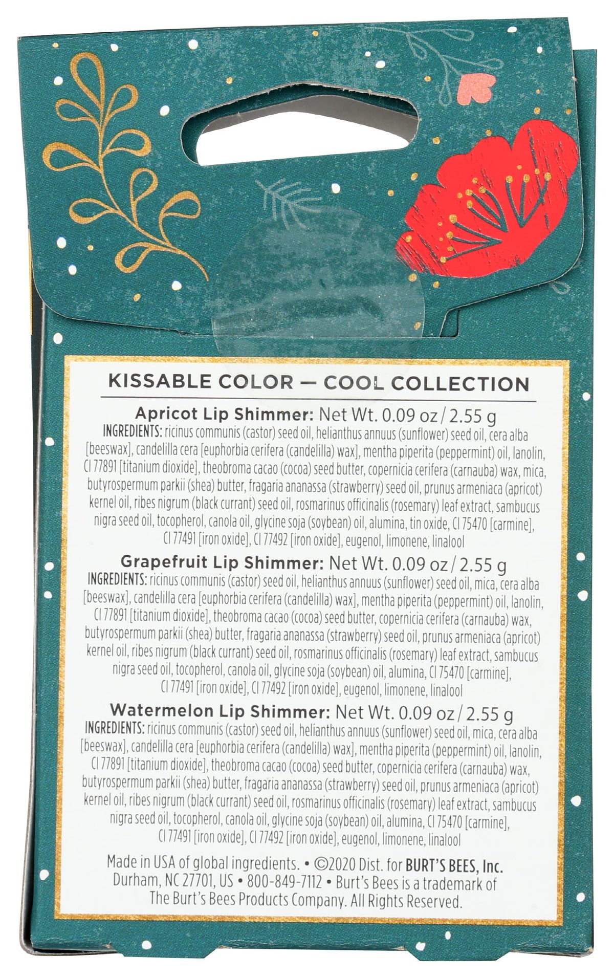 Burts Bees, Gift Set Kissable Color Cool Beauty & Personal Care Burt's Bees