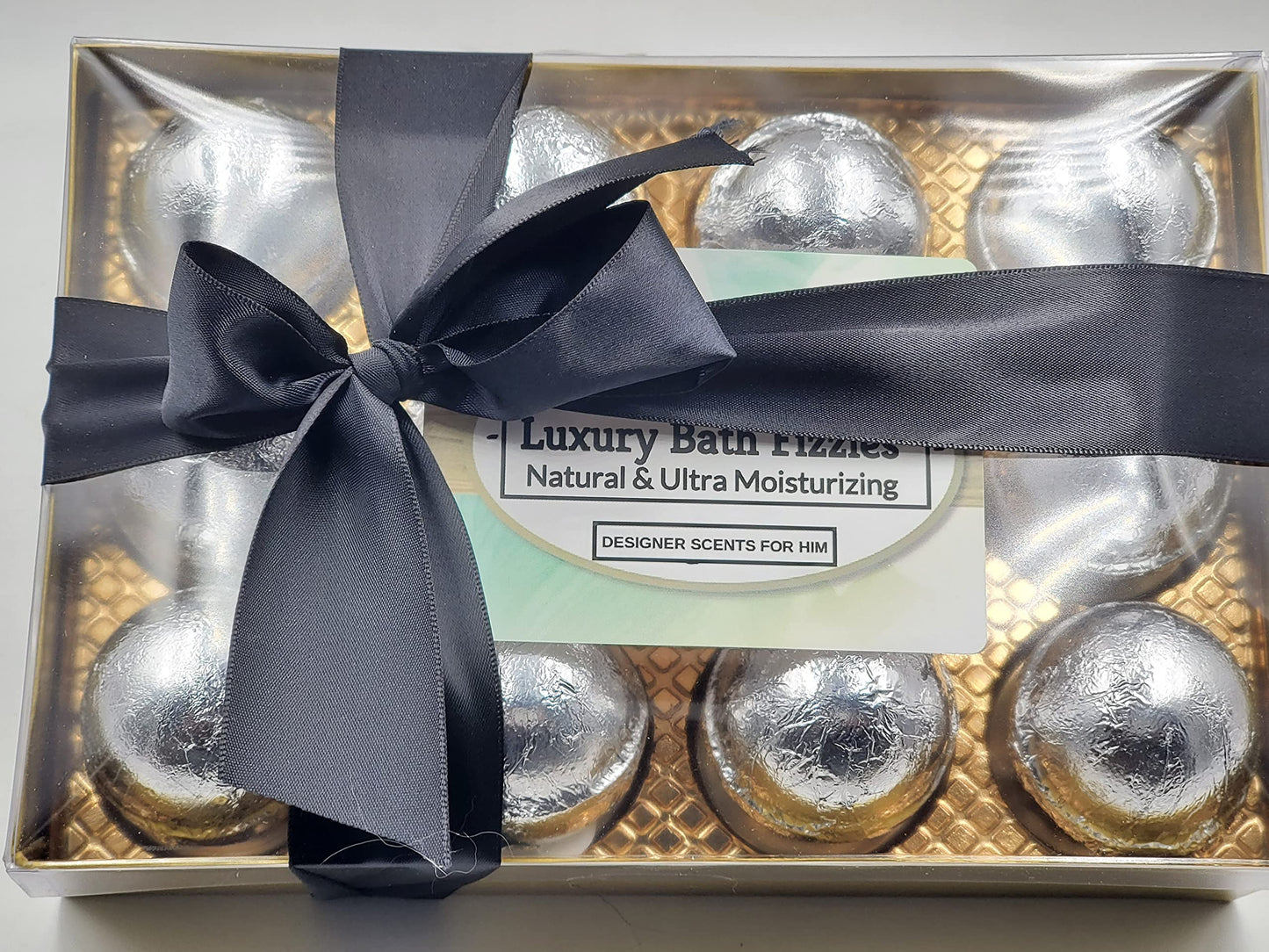Spa Pure Designer Bath Bombs - for Men, Natural, Organic, large bathbombs, 12 Designer Scents for Men, Elegant Bath Bomb Gift Set (2.5 oz each) Beauty & Personal Care Spa Pure
