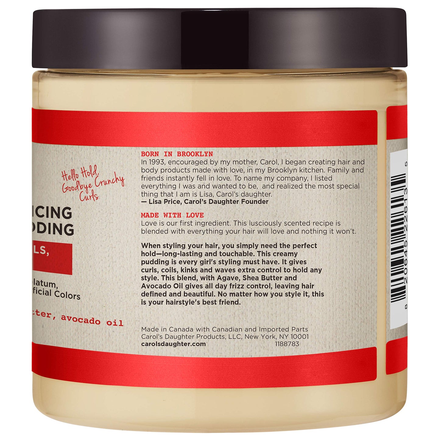 Carol’s Daughter Hair Milk Styling Pudding for Curls, Coils and Waves, with Agave and Avocado Oil, Paraben Free Defining Curl Cream, 8 oz Beauty & Personal Care Carol's Daughter