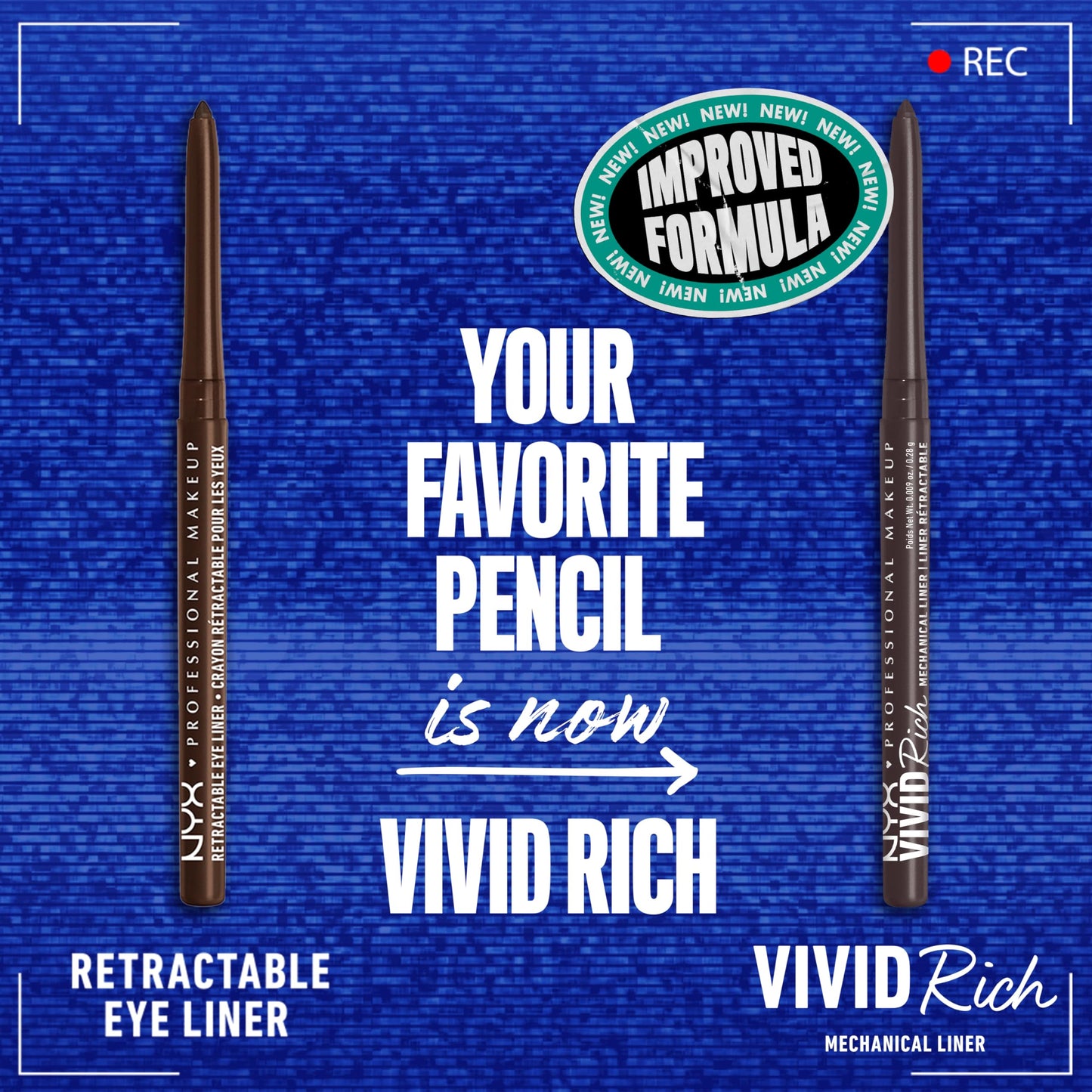 NYX PROFESSIONAL MAKEUP Vivid Rich Mechanical Eye Pencil, Vivid Rich Mechanical, Creamy Retractable Eyeliner - Smokin Topaz, Brown Eyeliner Beauty & Personal Care NYX PROFESSIONAL MAKEUP