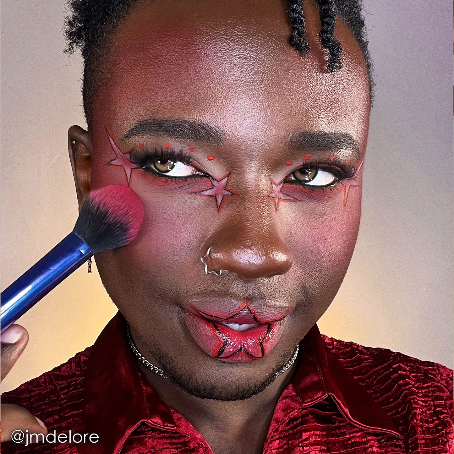 Mehron Makeup StarBlend Cake Makeup | Wet/Dry Pressed Powder | Powder Foundation | Red Face Paint & Body Paint 2 oz (56g) | Made in the USA Beauty & Personal Care Mehron