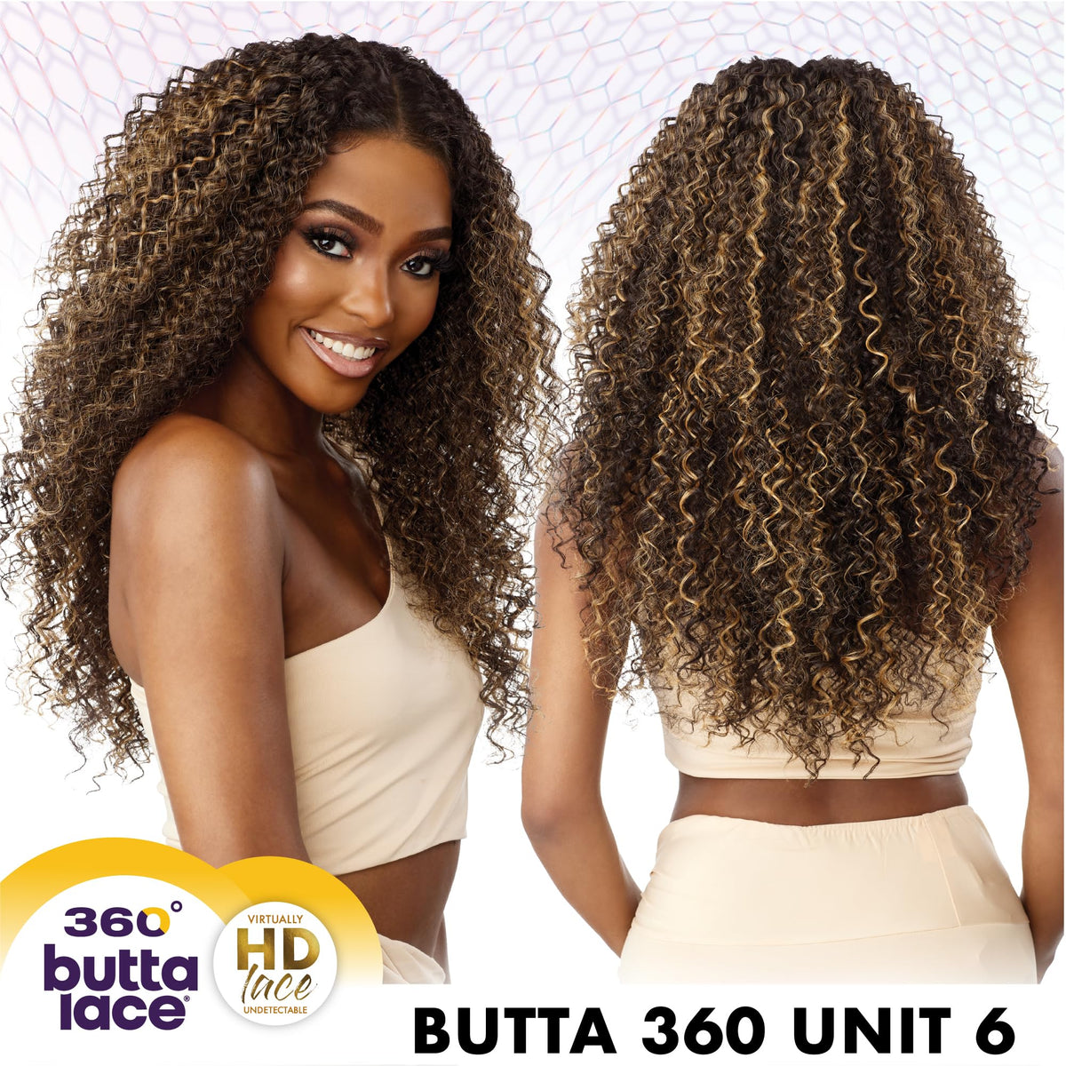 Sensationnel Butta 360 LaceWig-Unit 6, 1B OFFBLACK