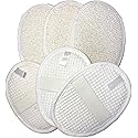6 pcs/Set 4.3"×5.7" Natural Exfoliating Face Body Pad Loofah Sponge Facial Brush - Shower Scrubber - Body Bath Spa for Men & Women, Renewable Resource Beauty & Personal Care Mr.Cui'shop